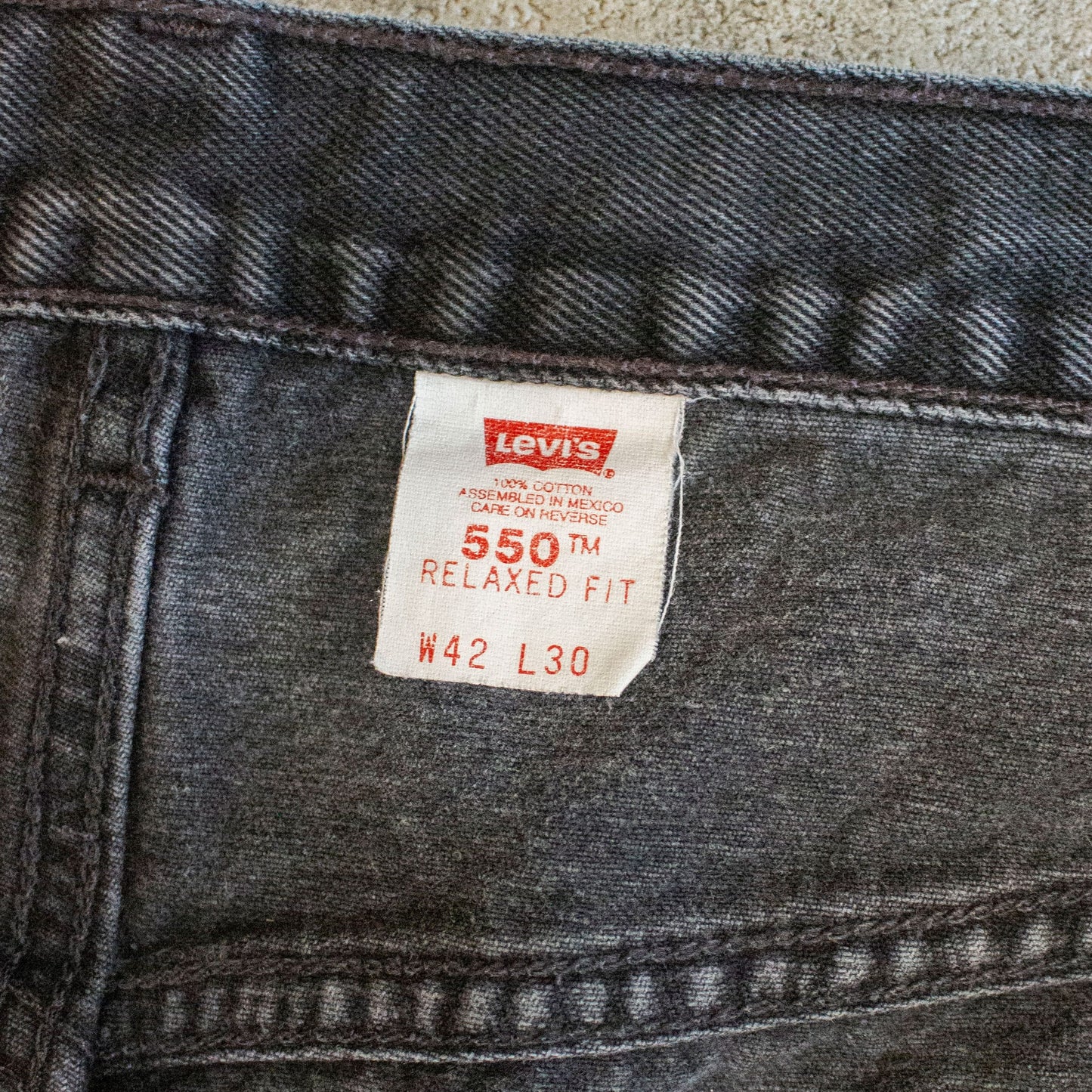 550 Rrelaxed Fit Denim Pants【42×30】