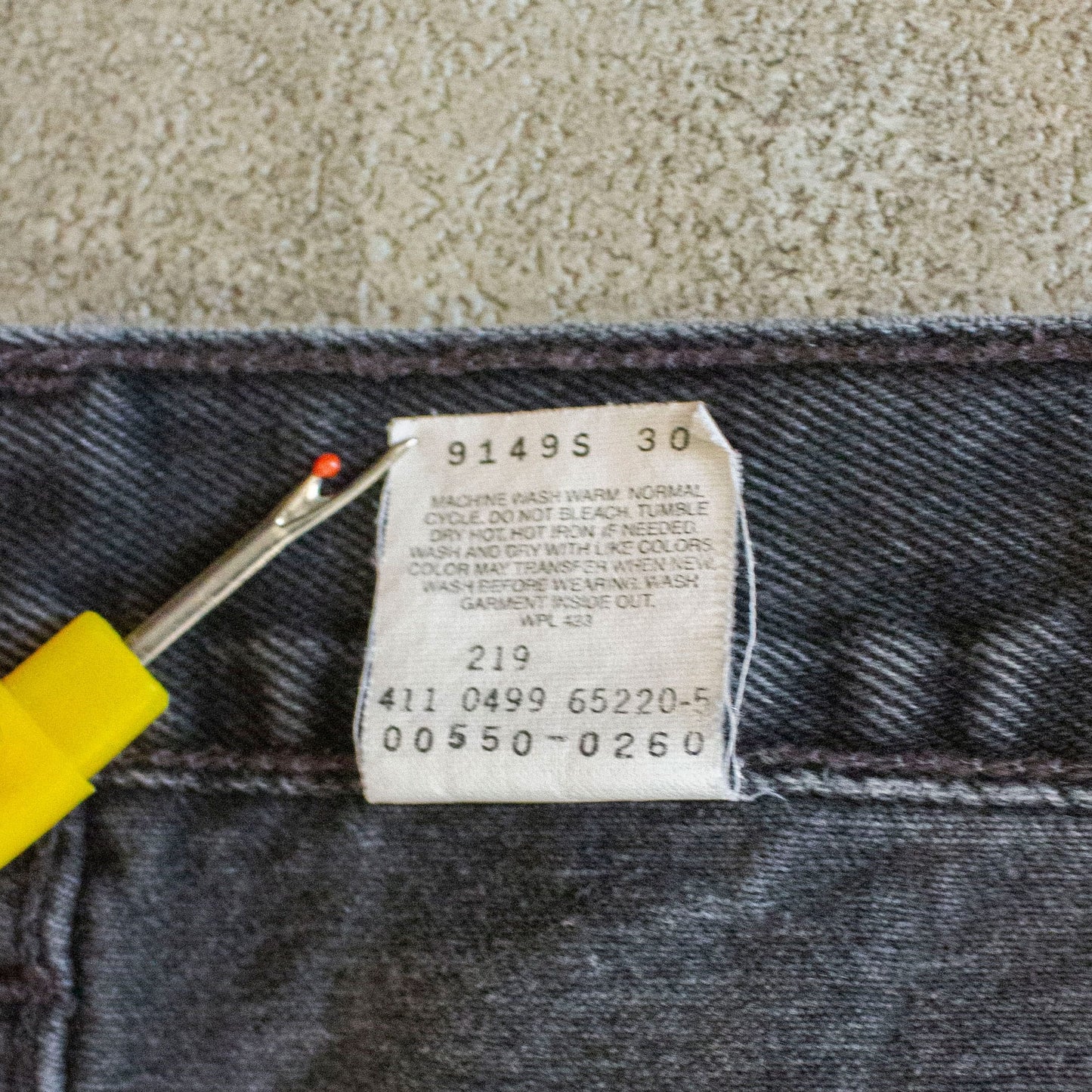 550 Rrelaxed Fit Denim Pants【42×30】