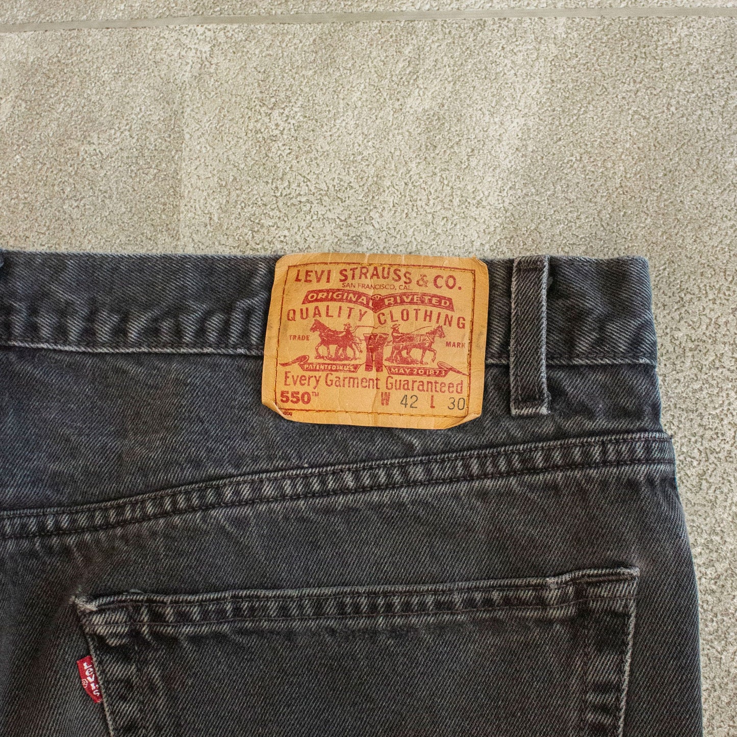 550 Rrelaxed Fit Denim Pants【42×30】