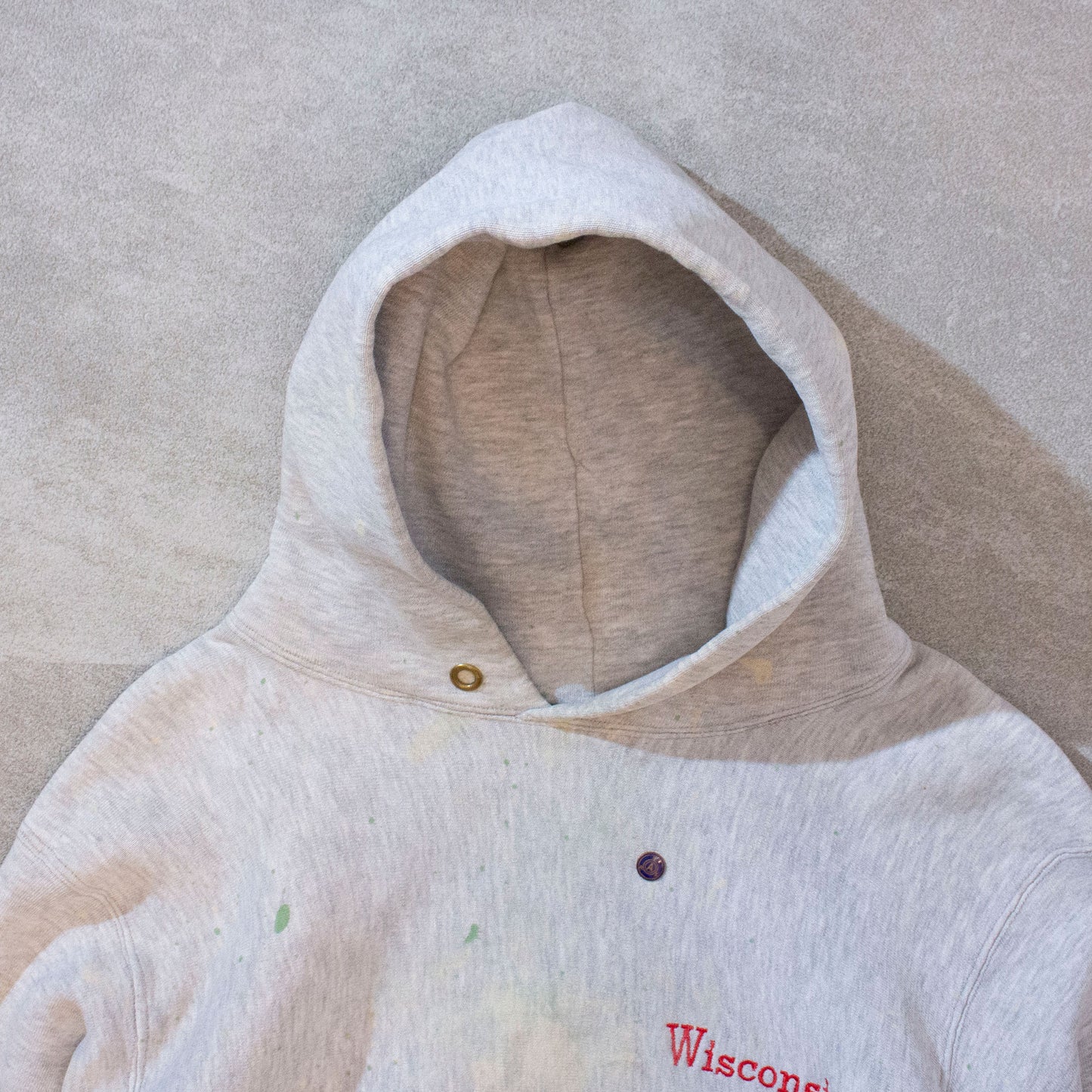 Reverse Weave Painted Sweat Hoodie Made in U.S.A.