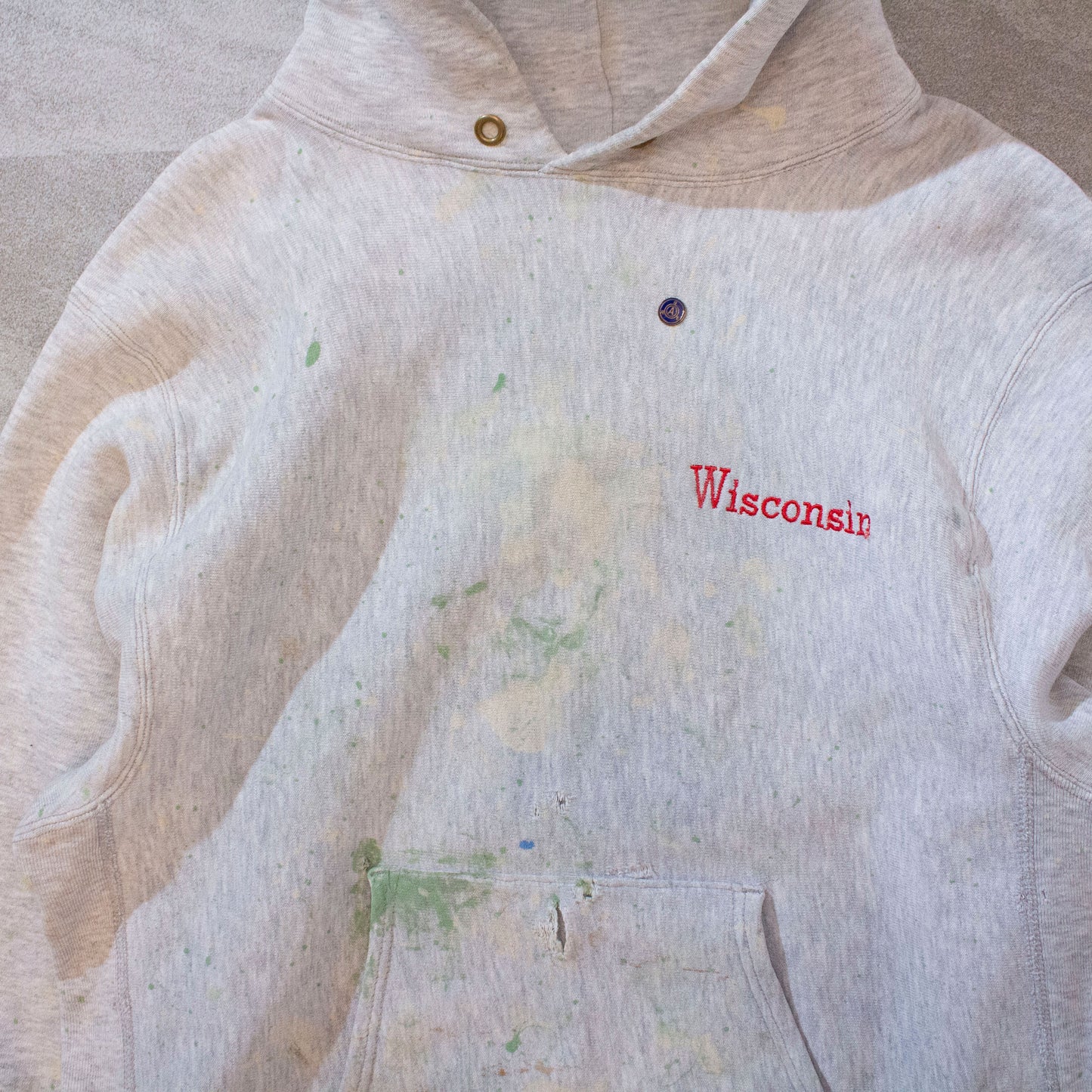 Reverse Weave Painted Sweat Hoodie Made in U.S.A.