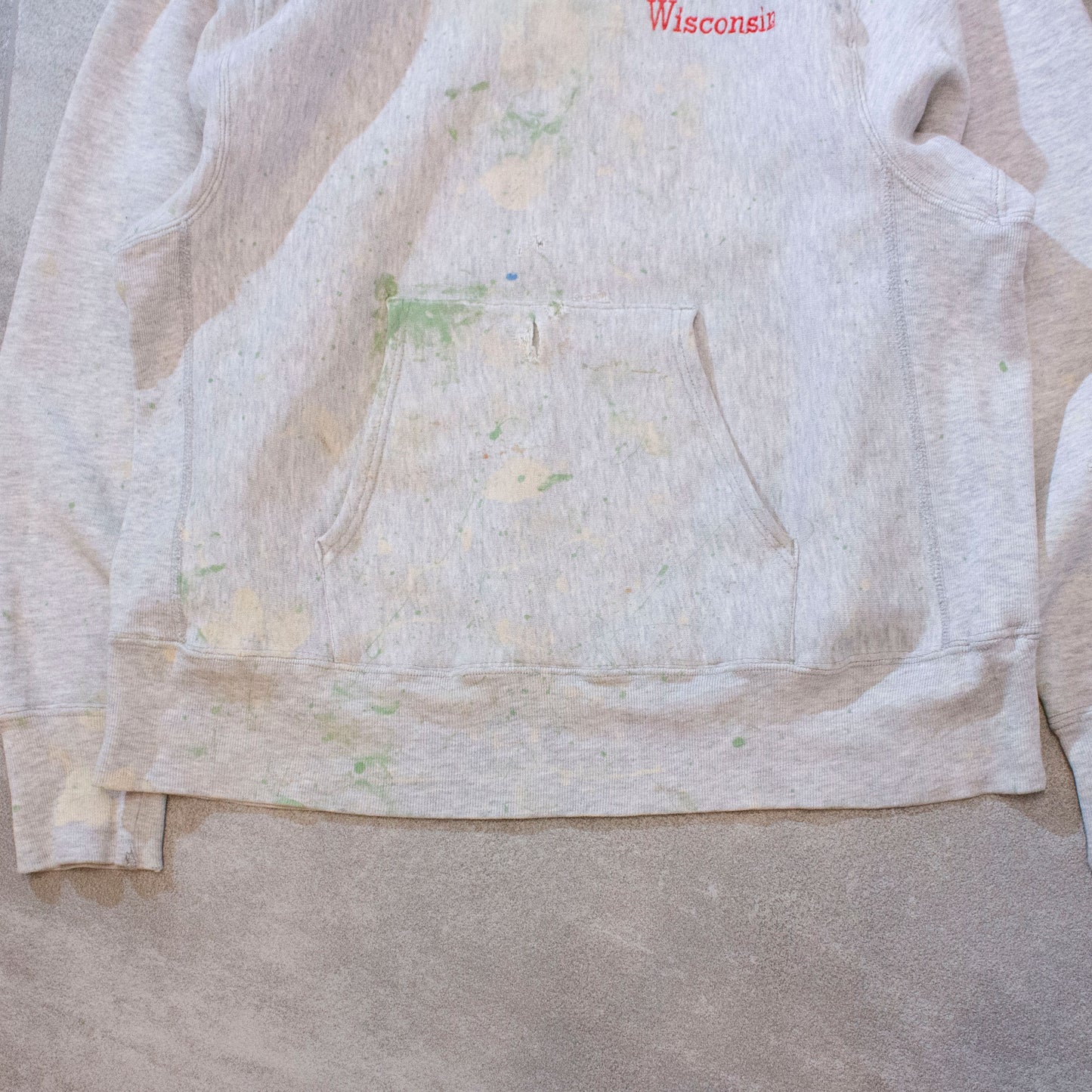 Reverse Weave Painted Sweat Hoodie Made in U.S.A.