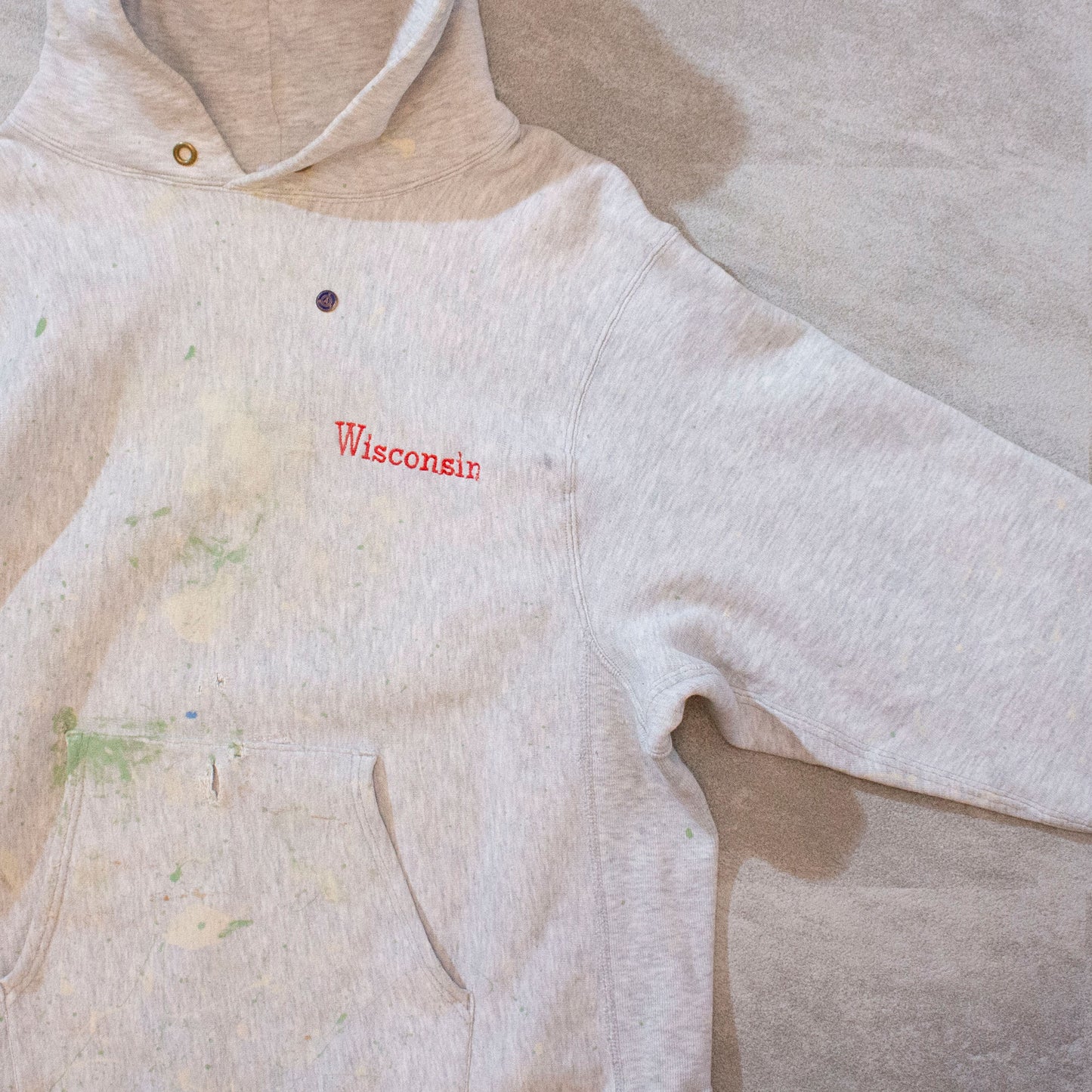 Reverse Weave Painted Sweat Hoodie Made in U.S.A.