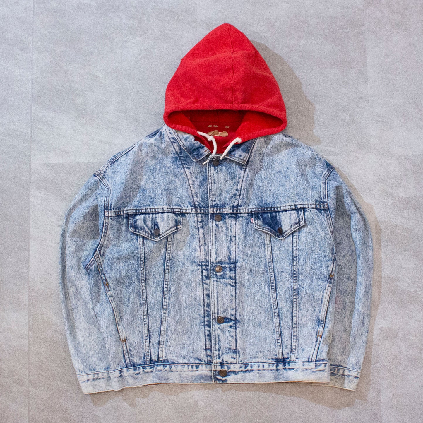 Hooded Docking Denim Jacket