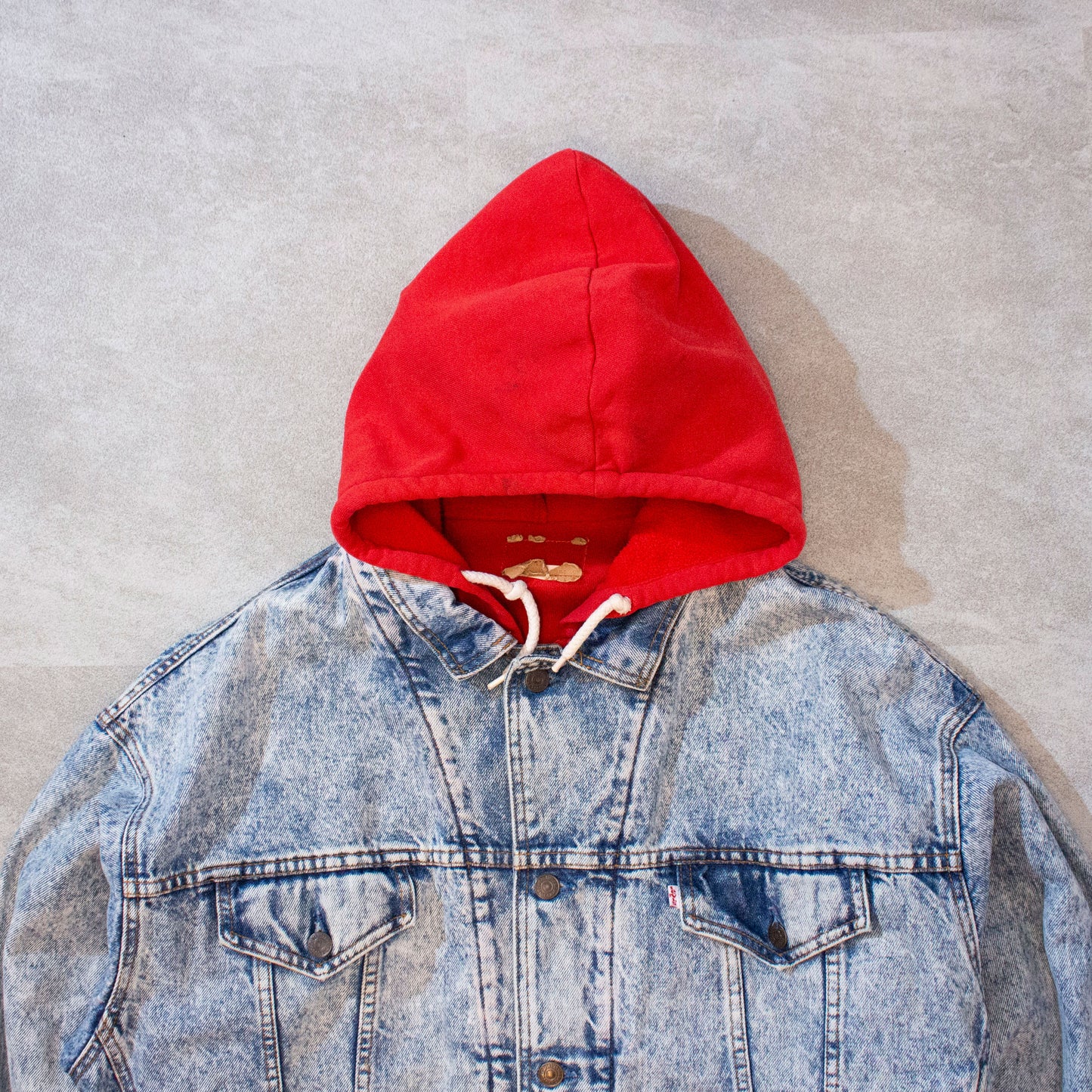 Hooded Docking Denim Jacket