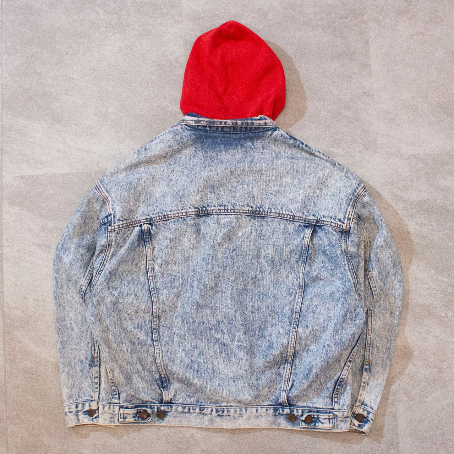 Hooded Docking Denim Jacket