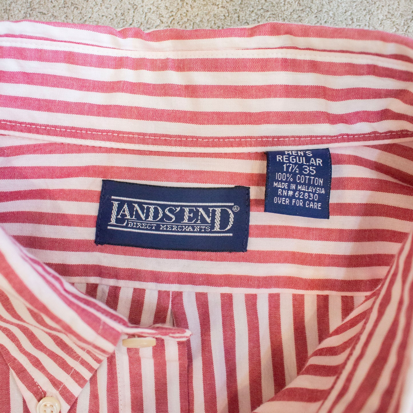 Stripe Shirt RED【17 1/2】