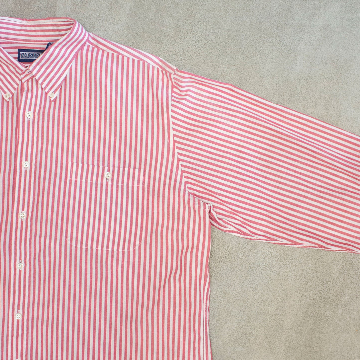 Stripe Shirt RED【17 1/2】