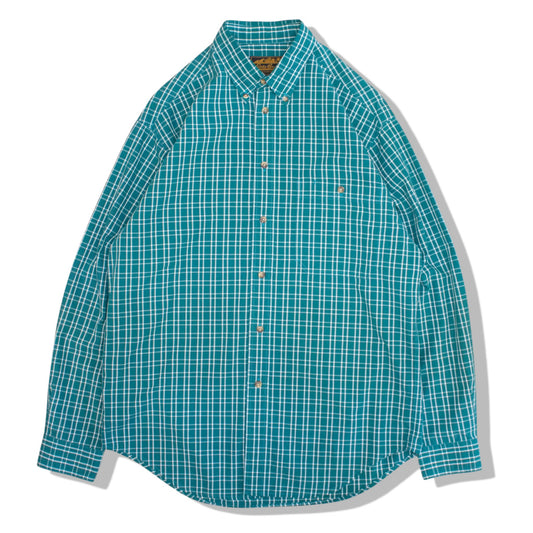 B.D Check Shirt Green【M】