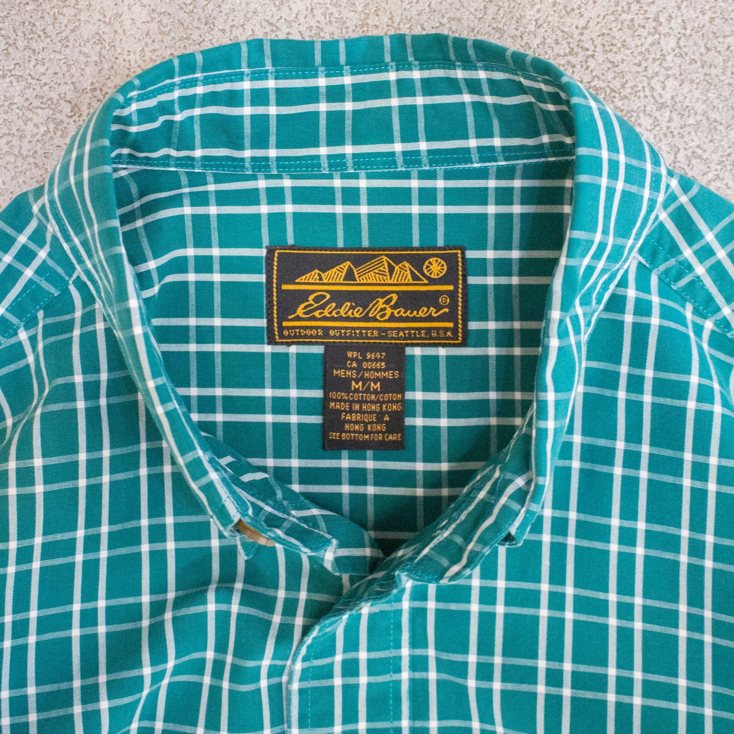 B.D Check Shirt Green【M】