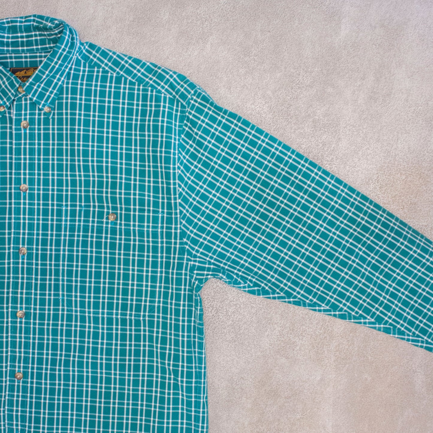 B.D Check Shirt Green【M】