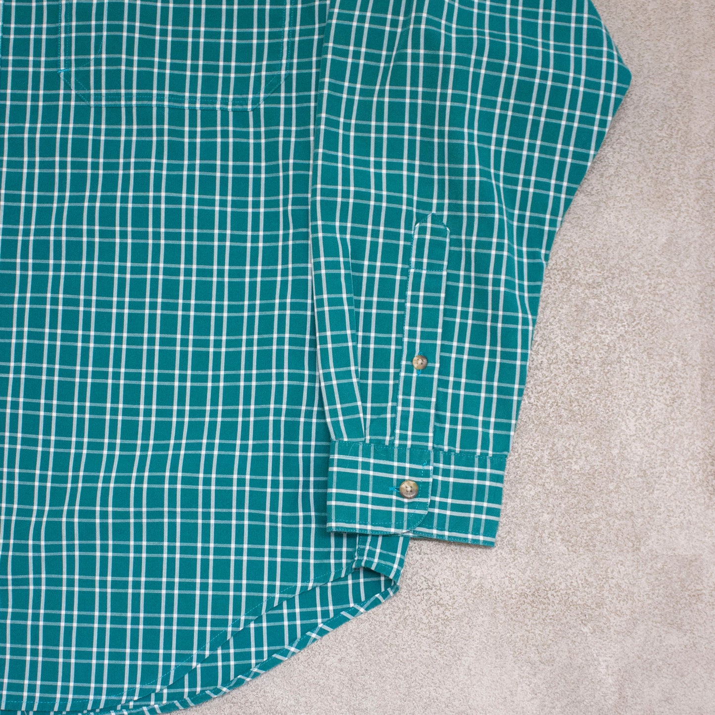 B.D Check Shirt Green【M】