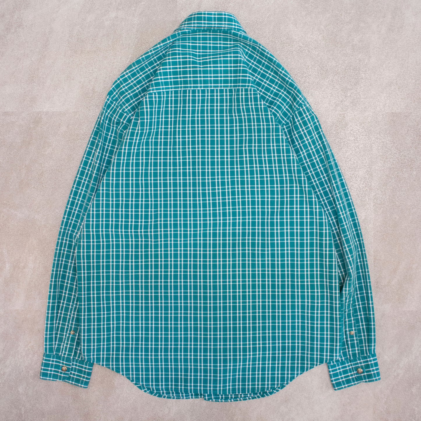B.D Check Shirt Green【M】