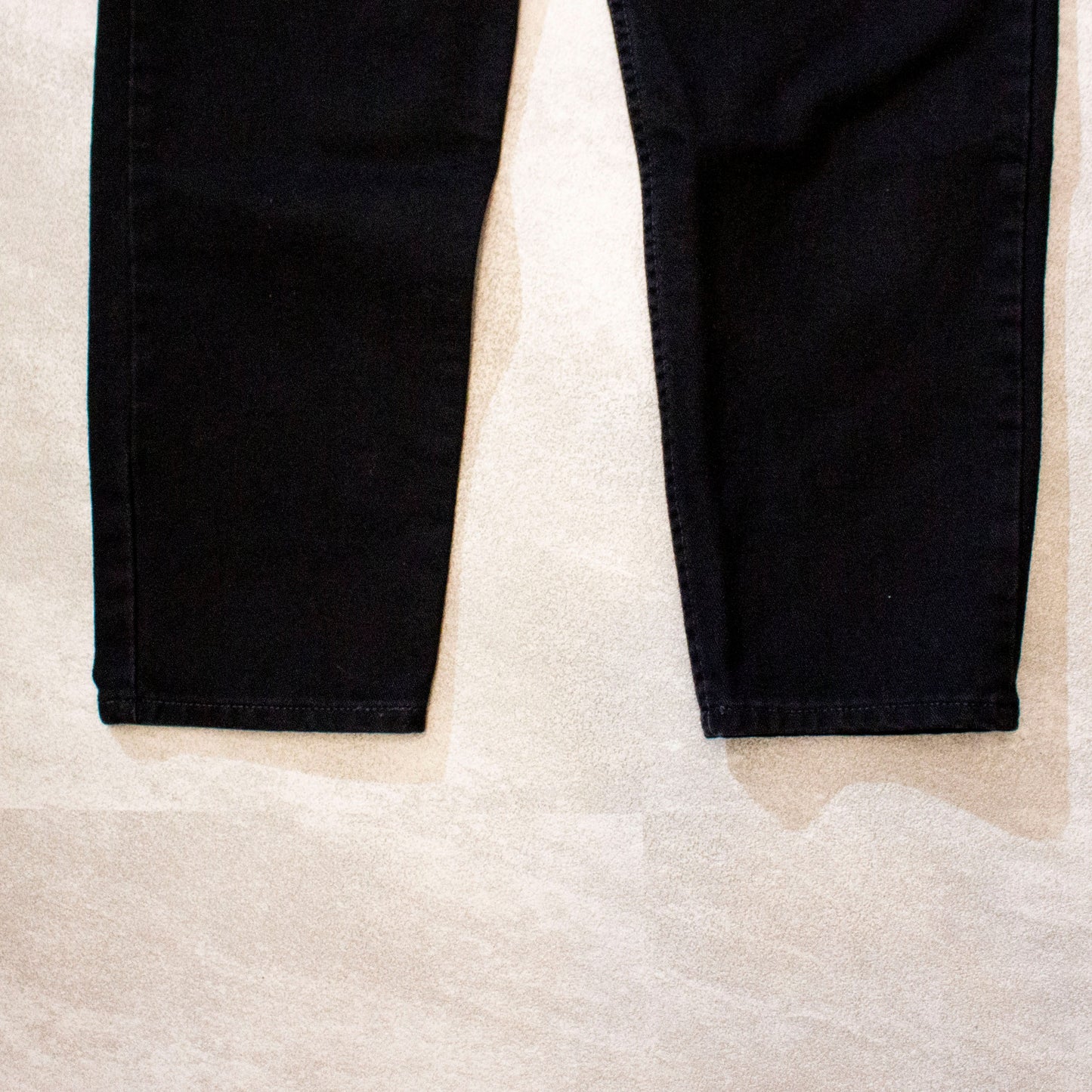 Wide Tapered Black Denim Pants Made in U.S.A.