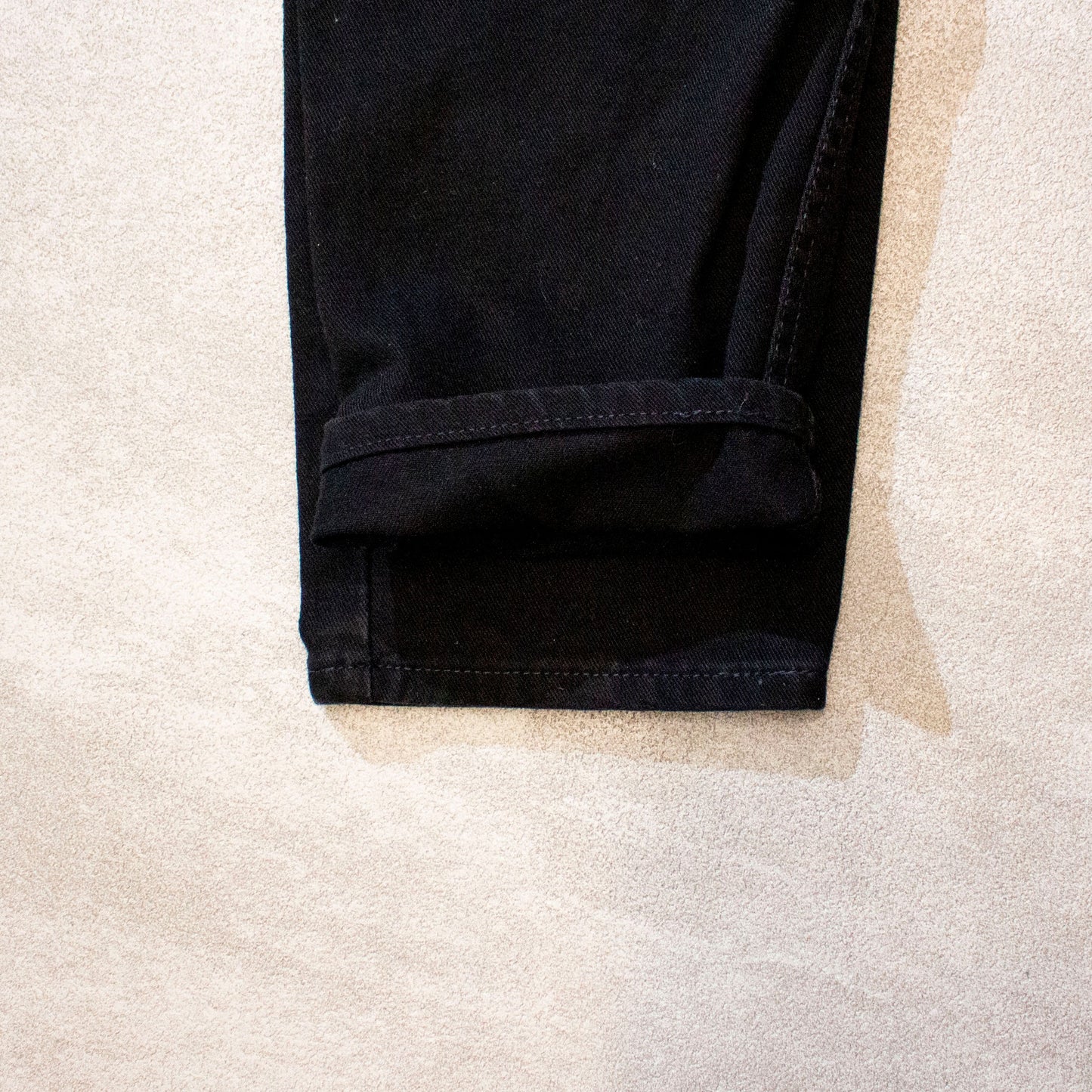 Wide Tapered Black Denim Pants Made in U.S.A.