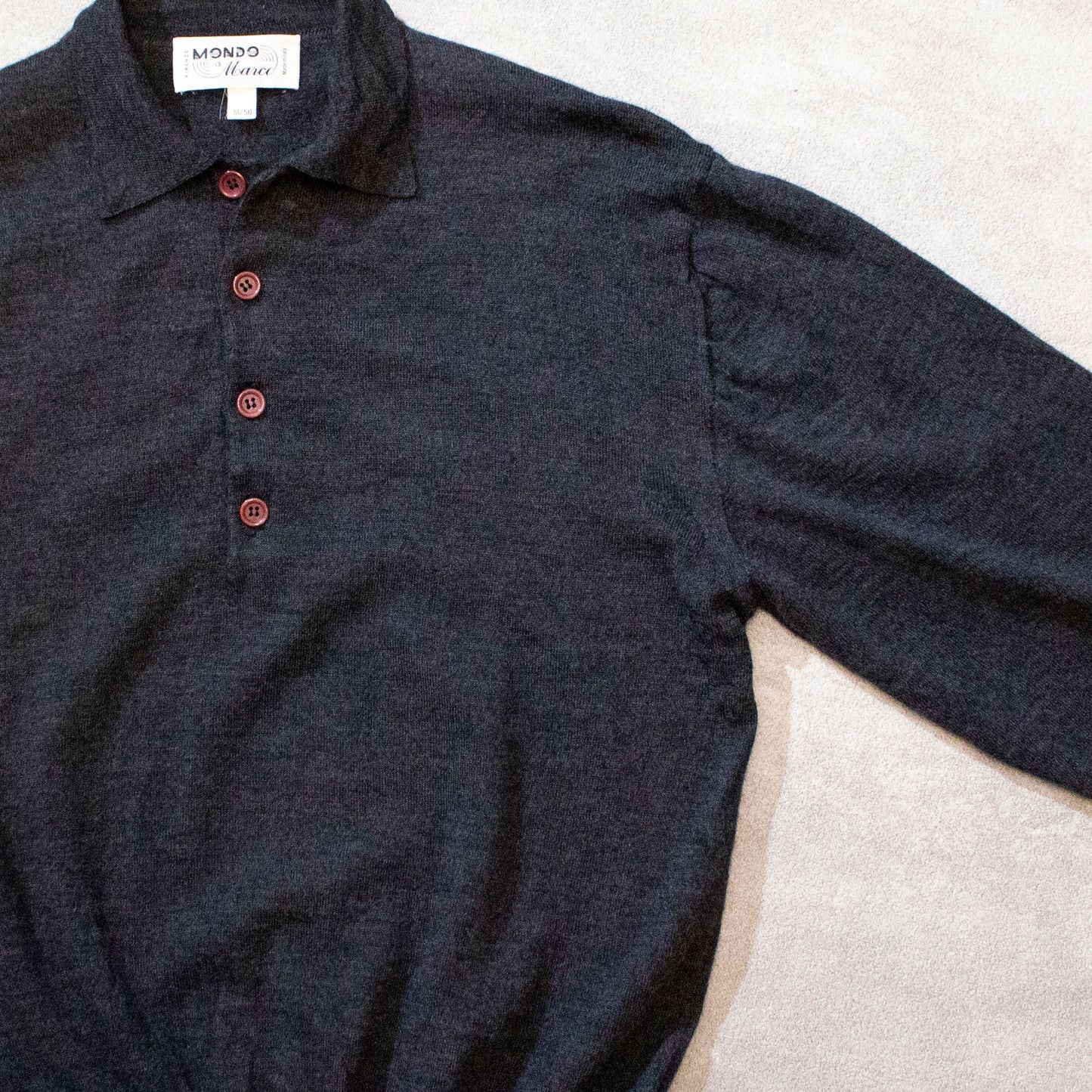 Wool Knit Polo Shirt