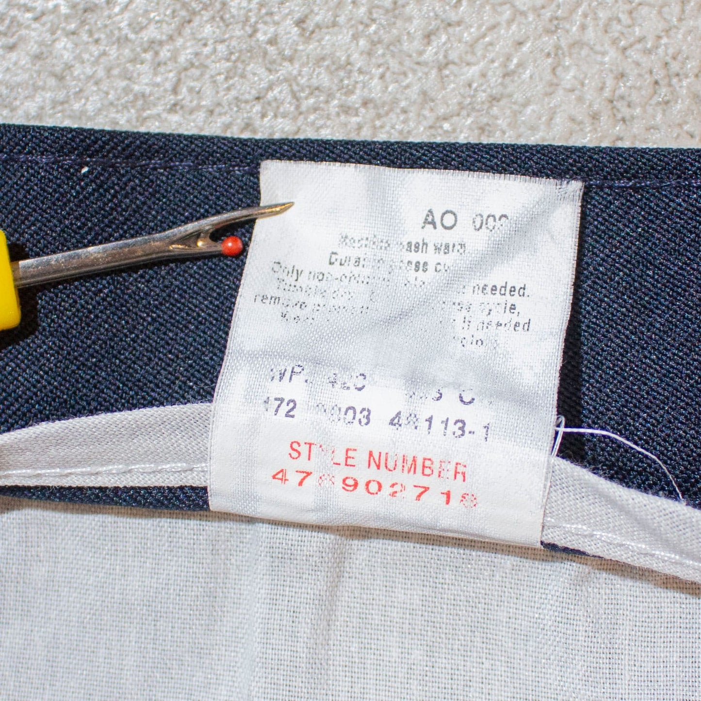 Action Slacks Navy【35×29】