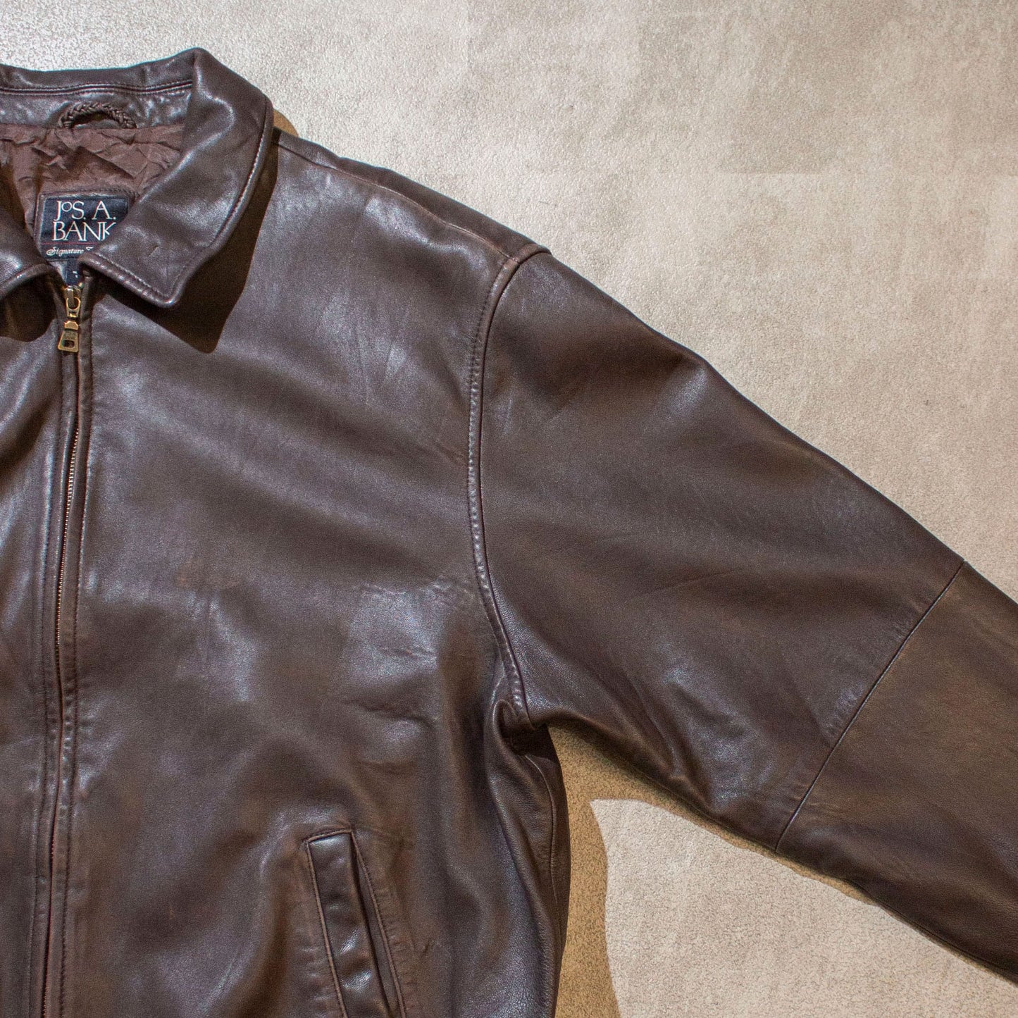 Leather Jacket Brown【XL】