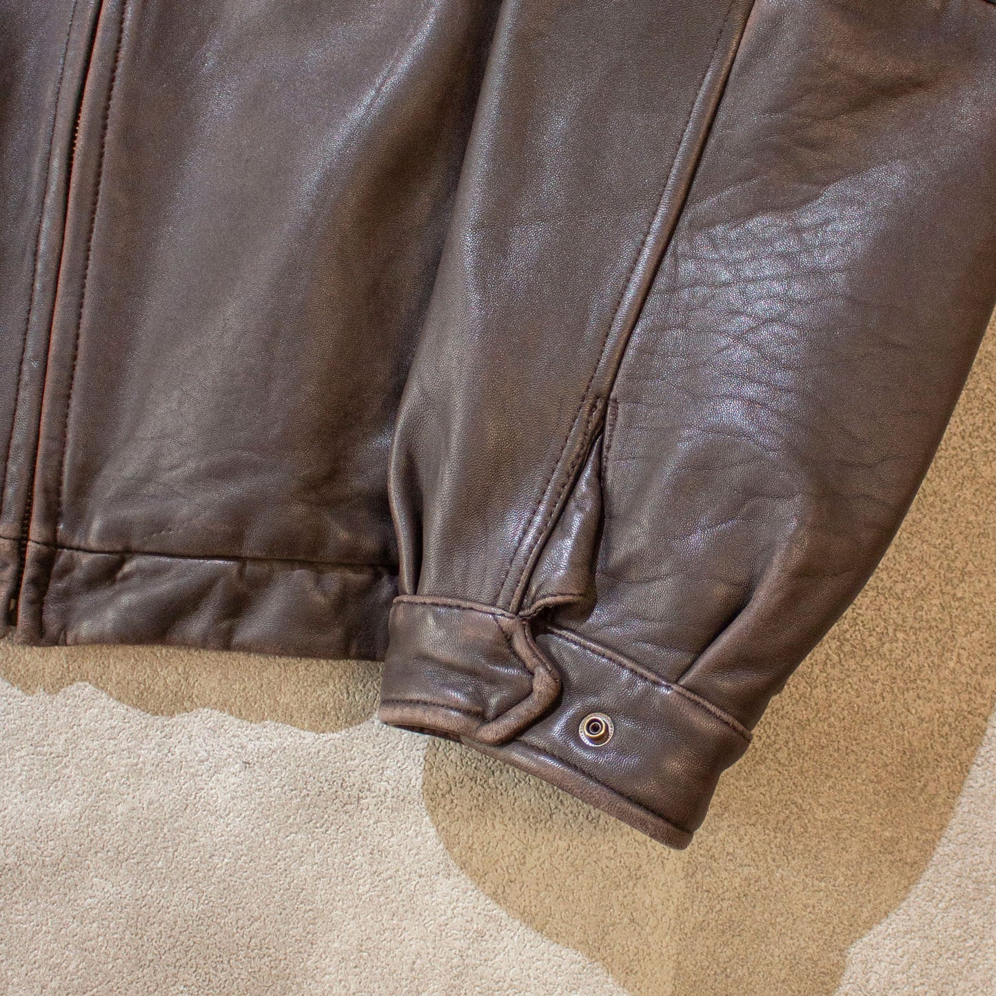 Leather Jacket Brown【XL】