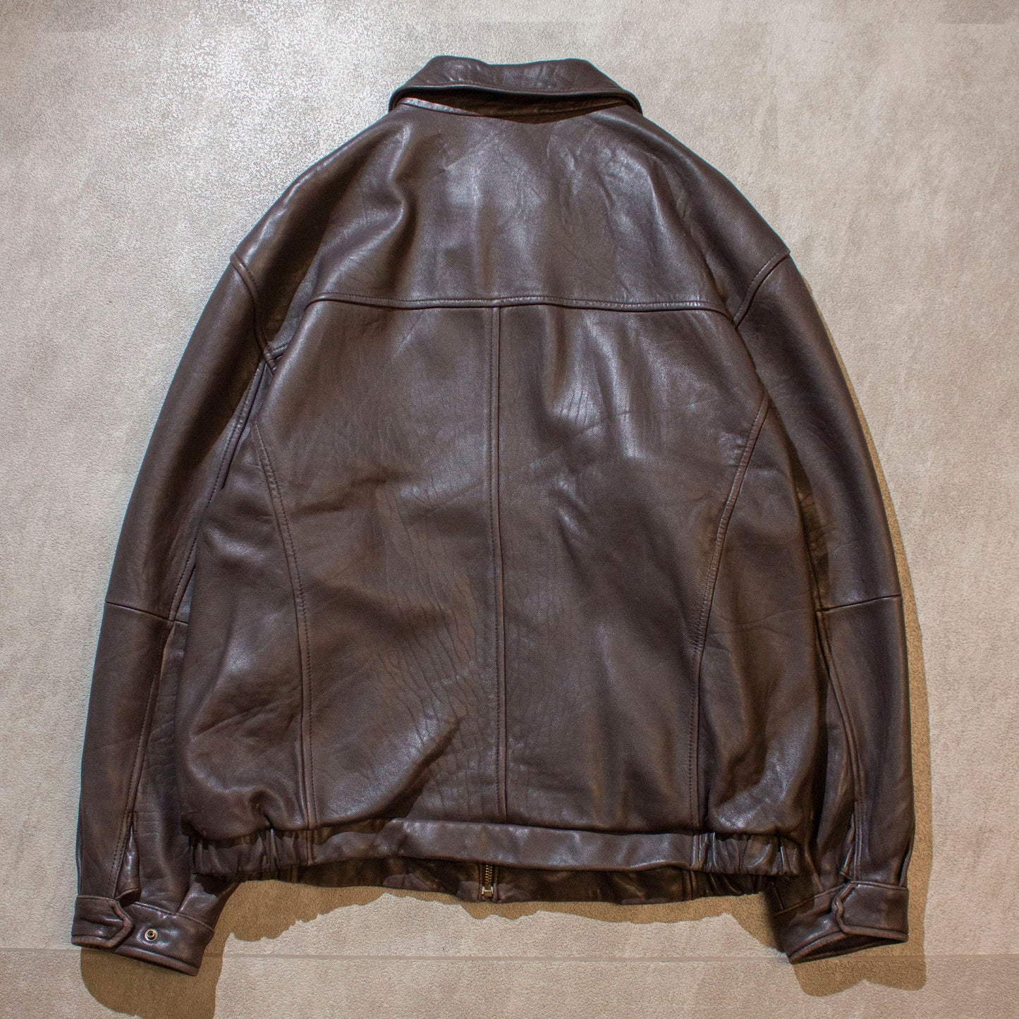 Leather Jacket Brown【XL】