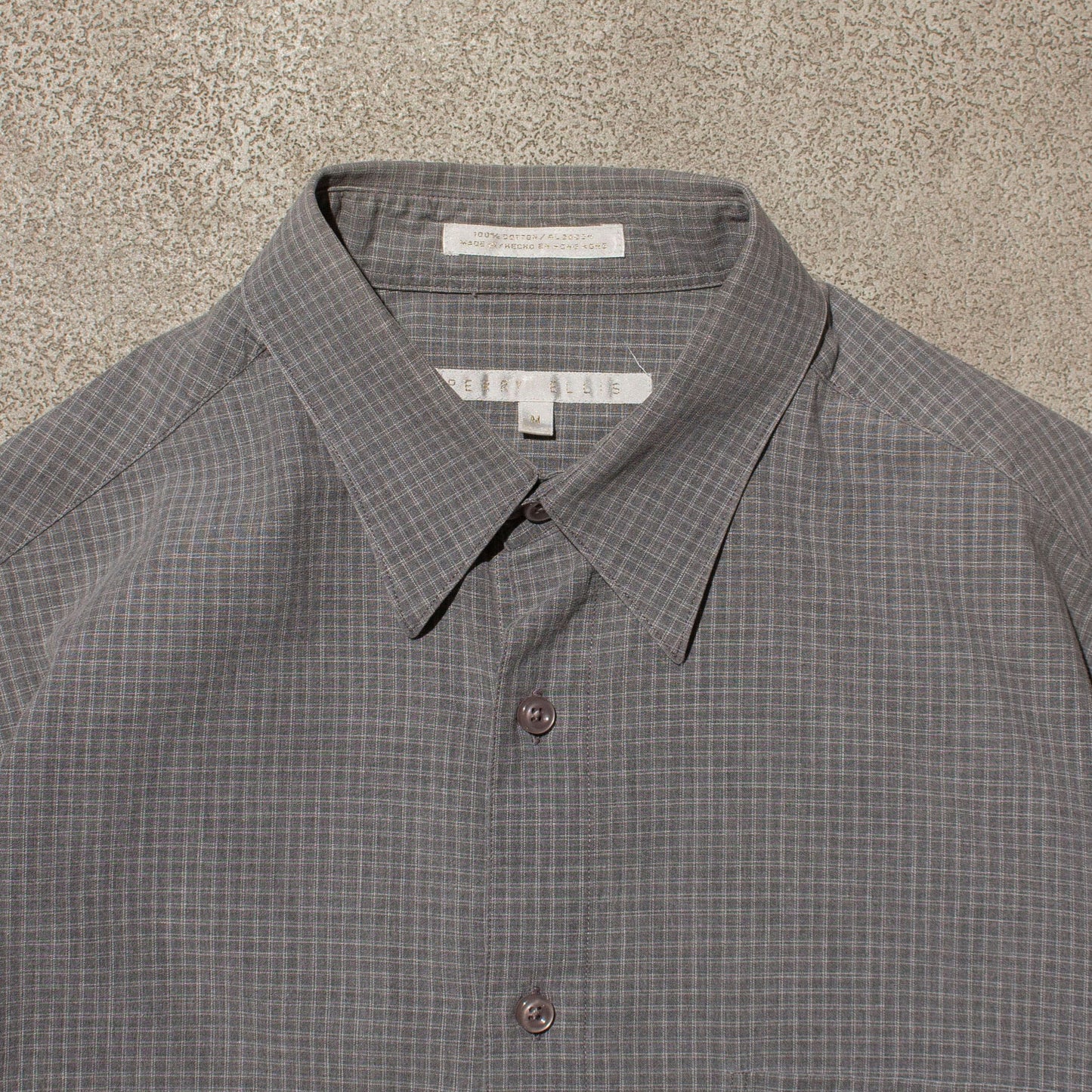 S/S Cotton Check Shirt【M】