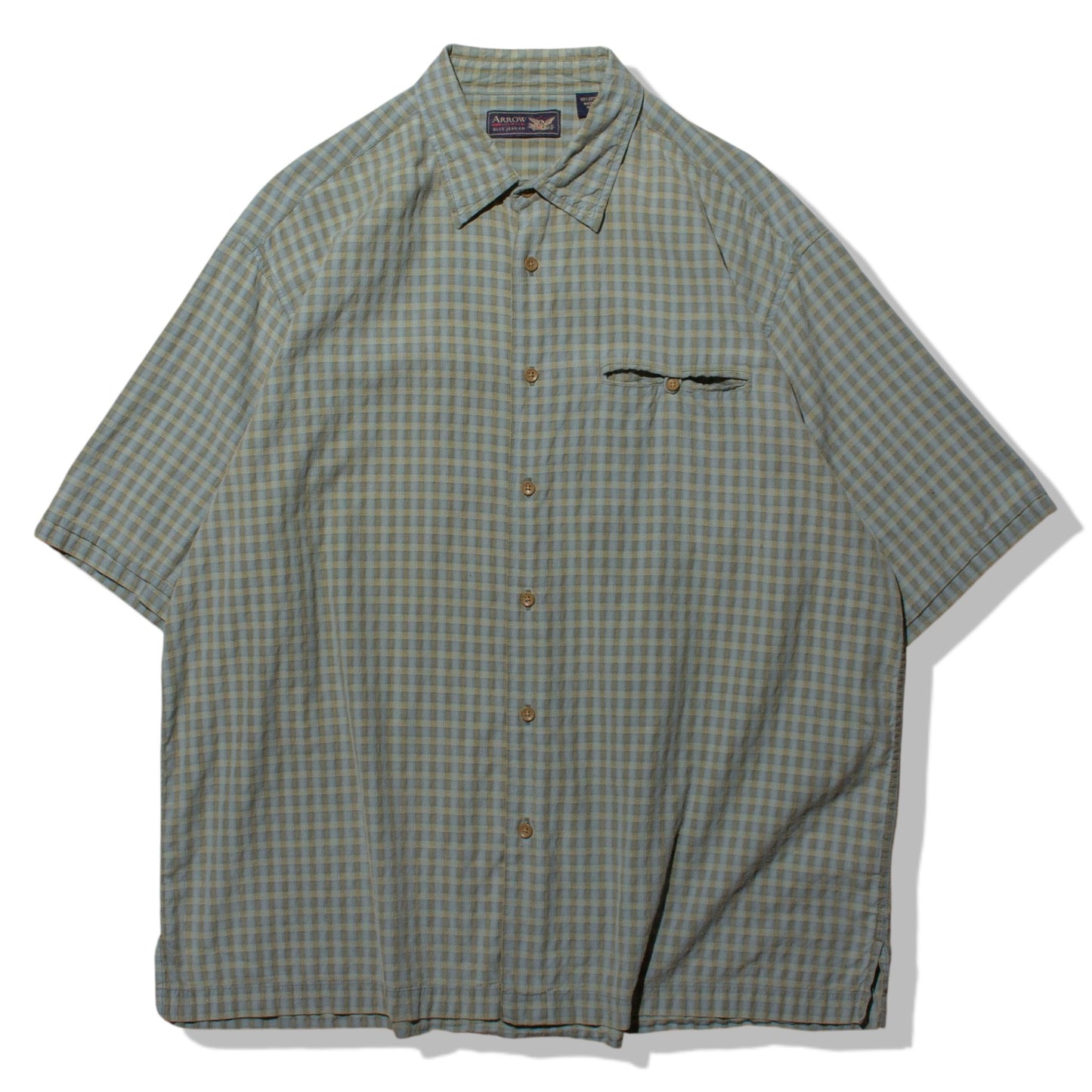 S/S Cotton Check Shirt【XL】