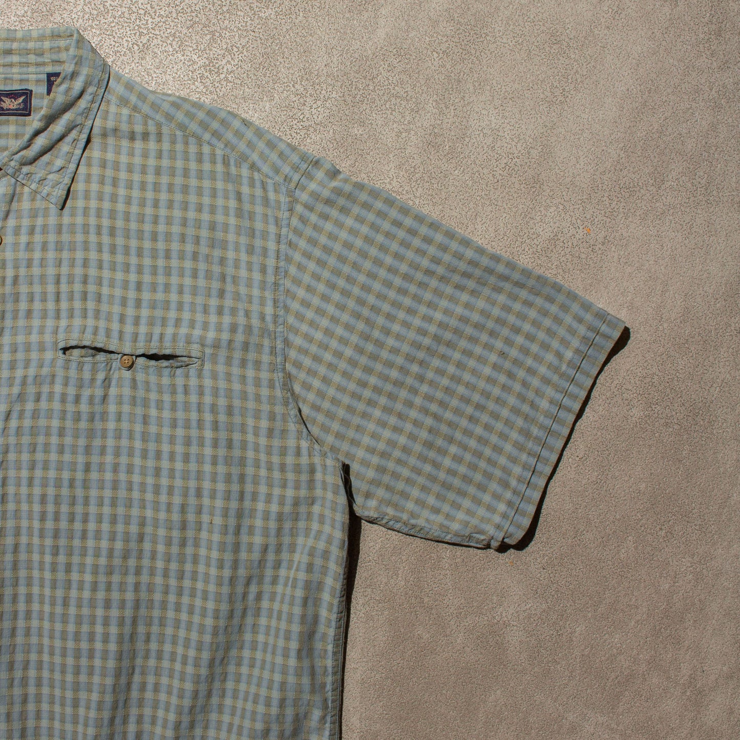 S/S Cotton Check Shirt【XL】