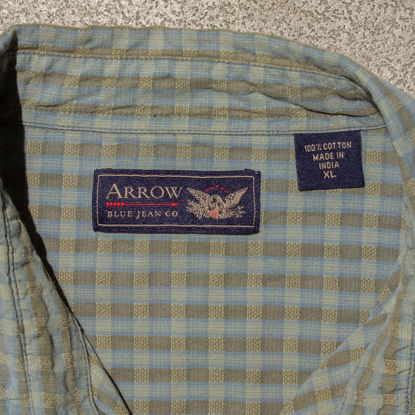 S/S Cotton Check Shirt【XL】