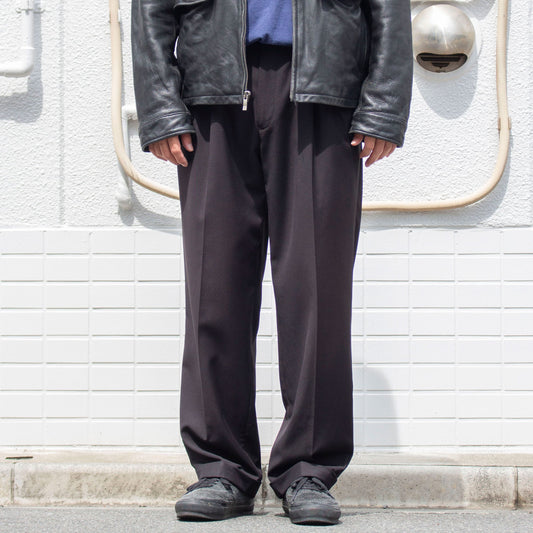 2tuck Wide Tapered Slacks【34×29】
