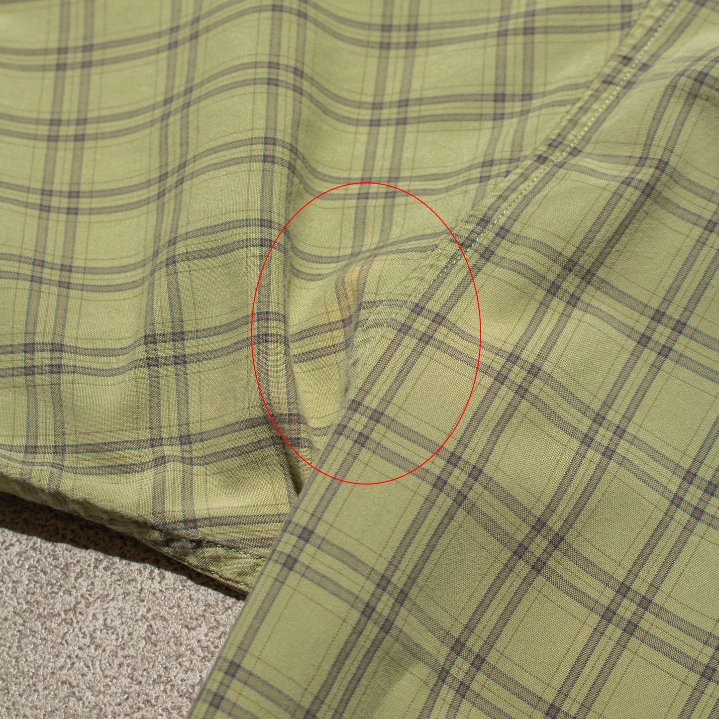 Cotton Check Shirt 【L】