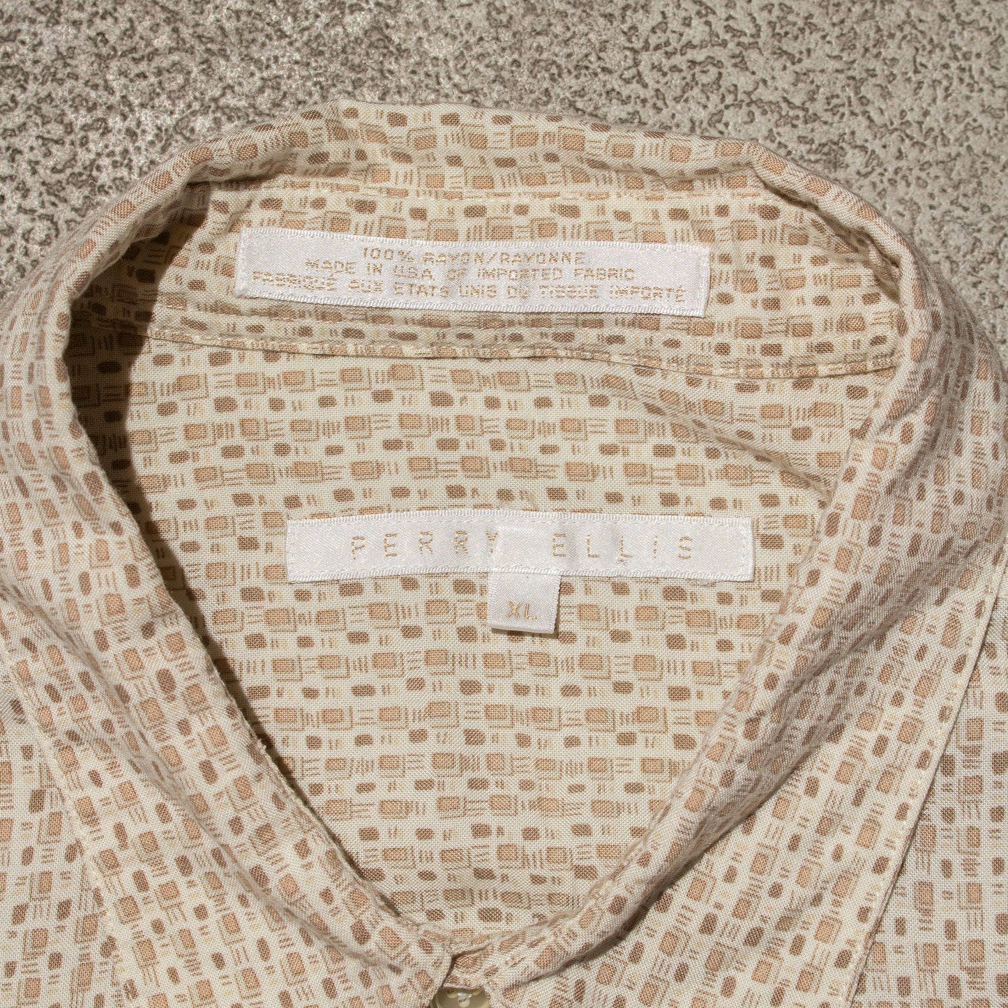 S/S Rayon Shirt Made in U.S.A.【XL】
