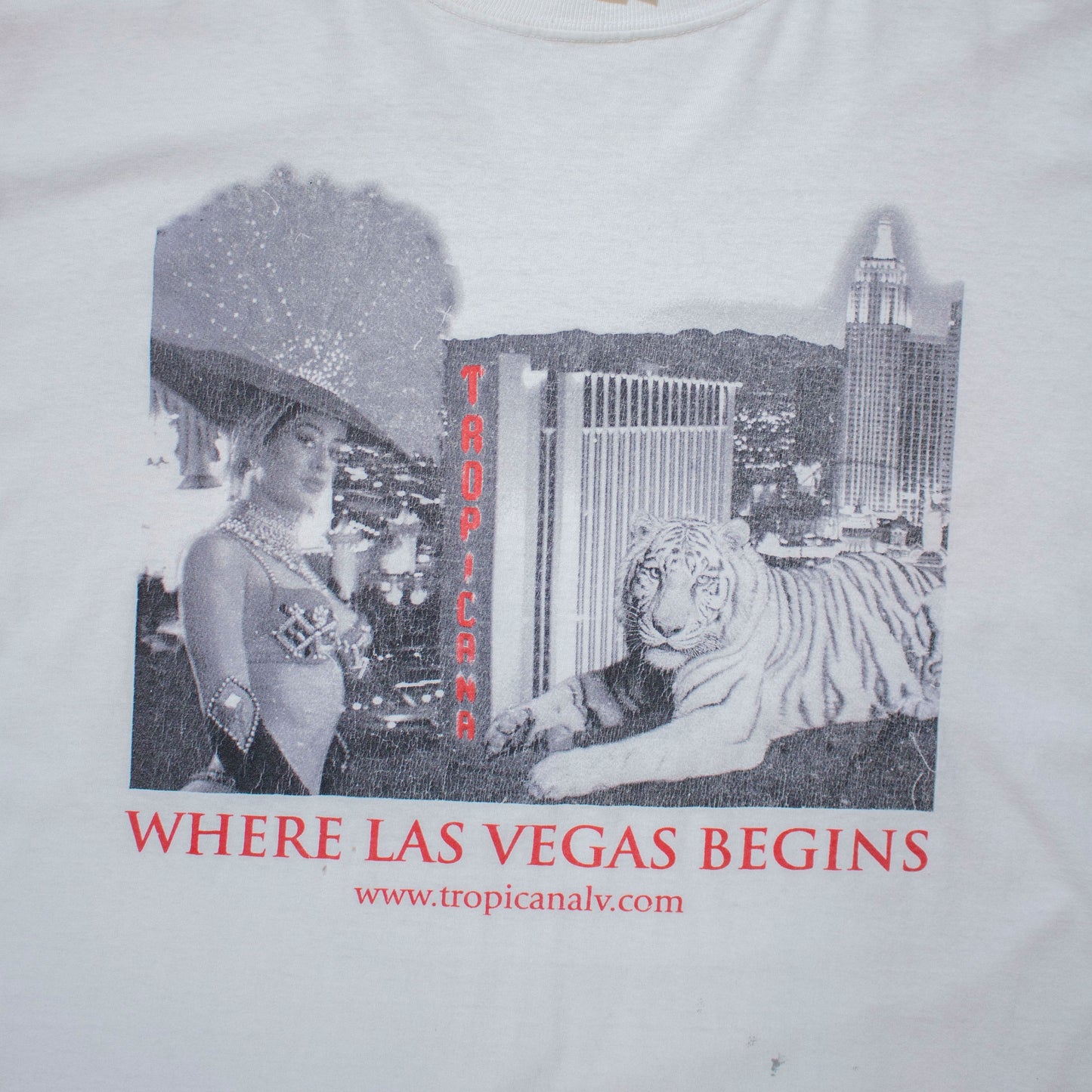 TROPICANA LAS VEGAS T-shirt Made in U.S.A.【XL】