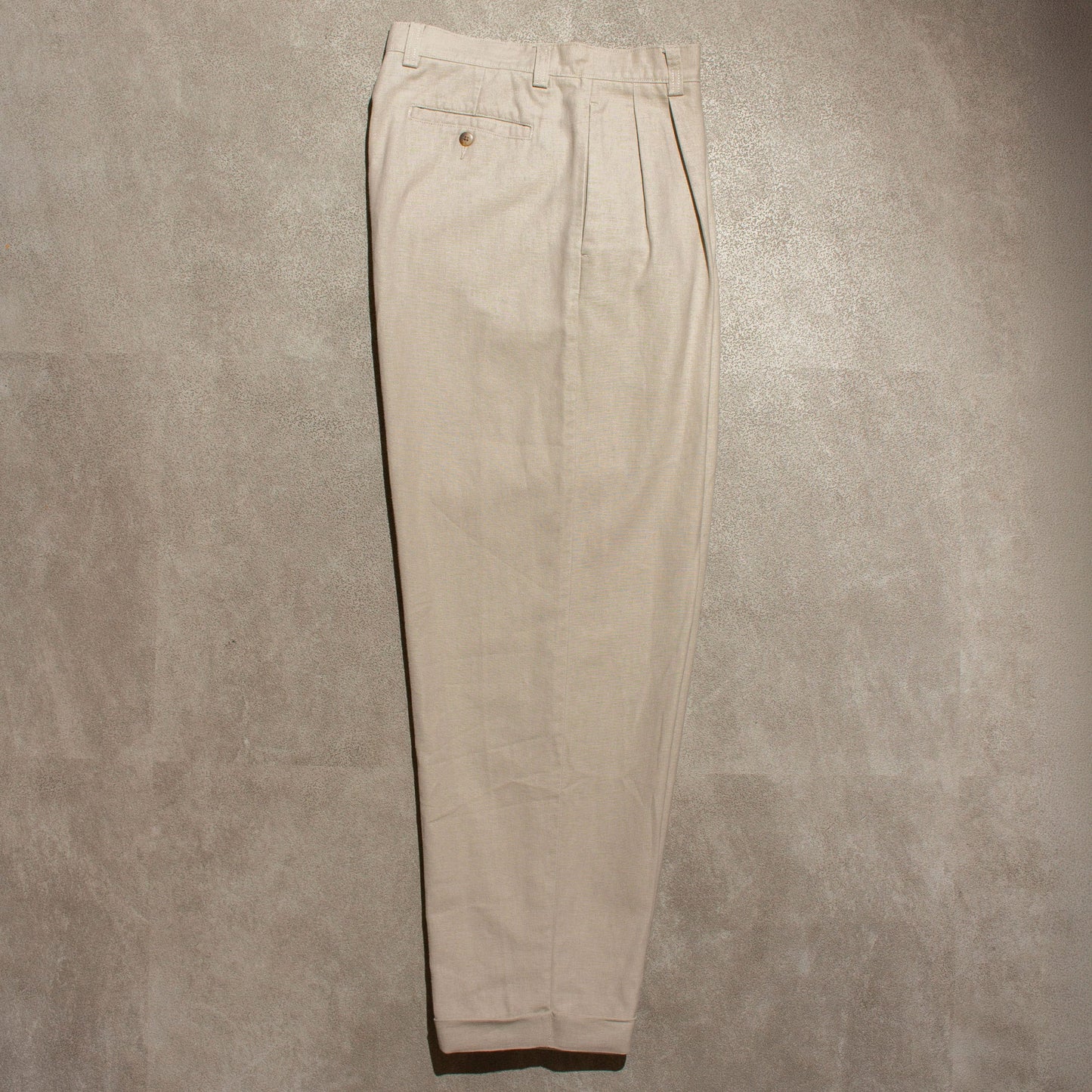 2tuck Cotton Linen Slacks【W34×L30】