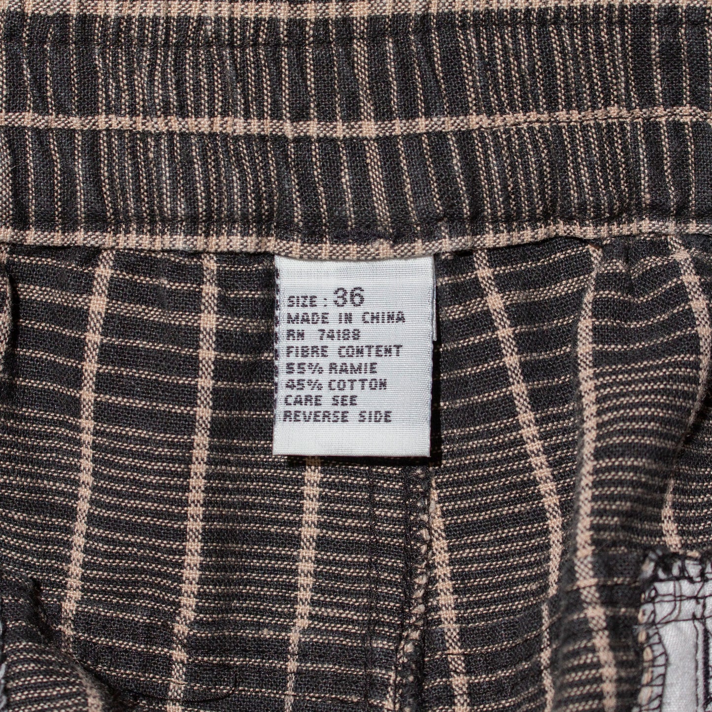 Cotton Check Shorts【36】