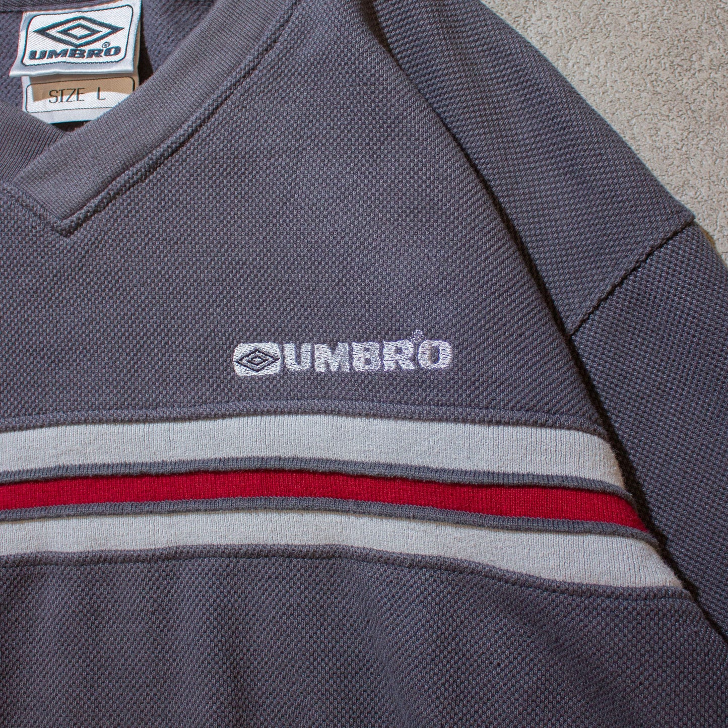 Pique V-neck Sweat【L】
