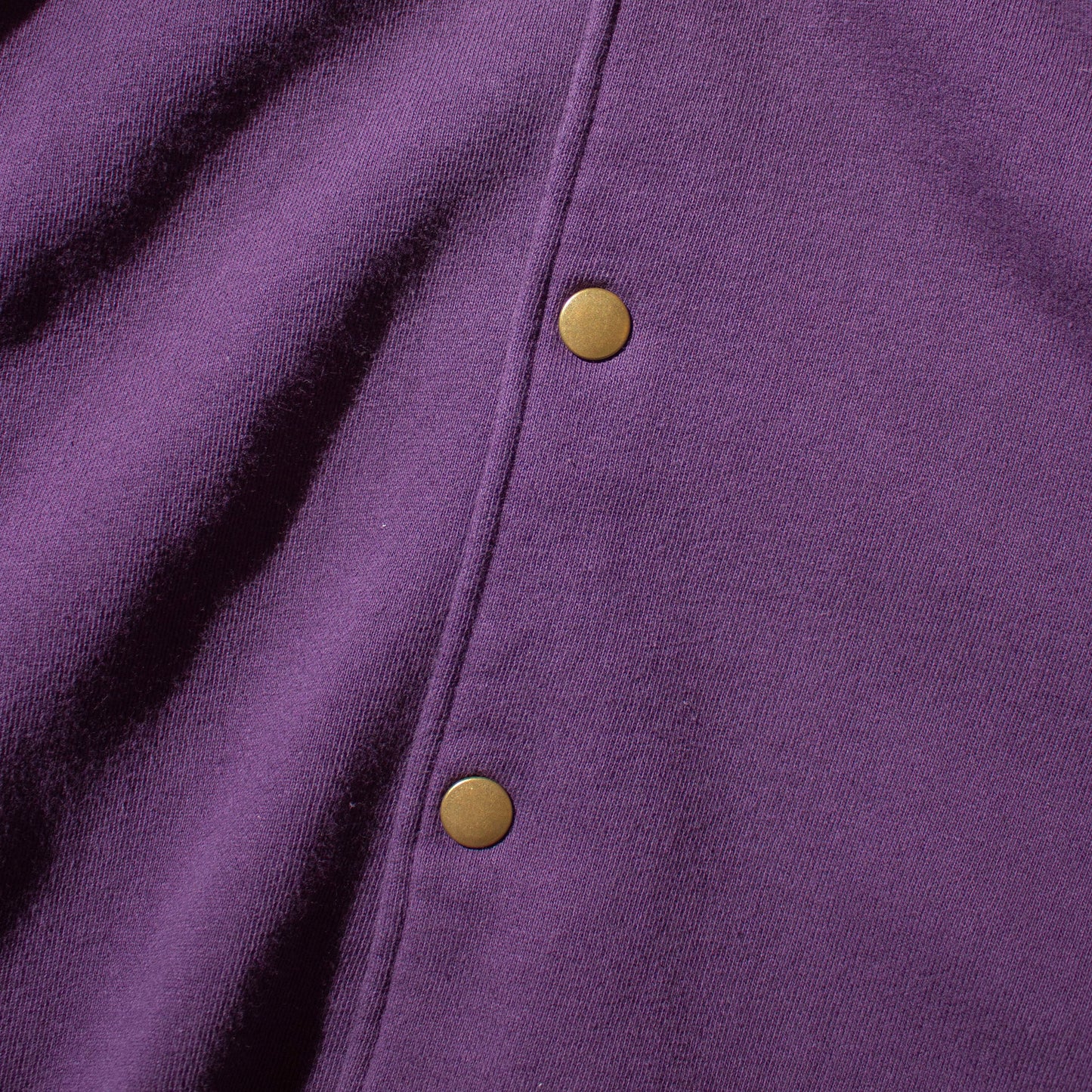 Sweat Snap Cardigan / Purple