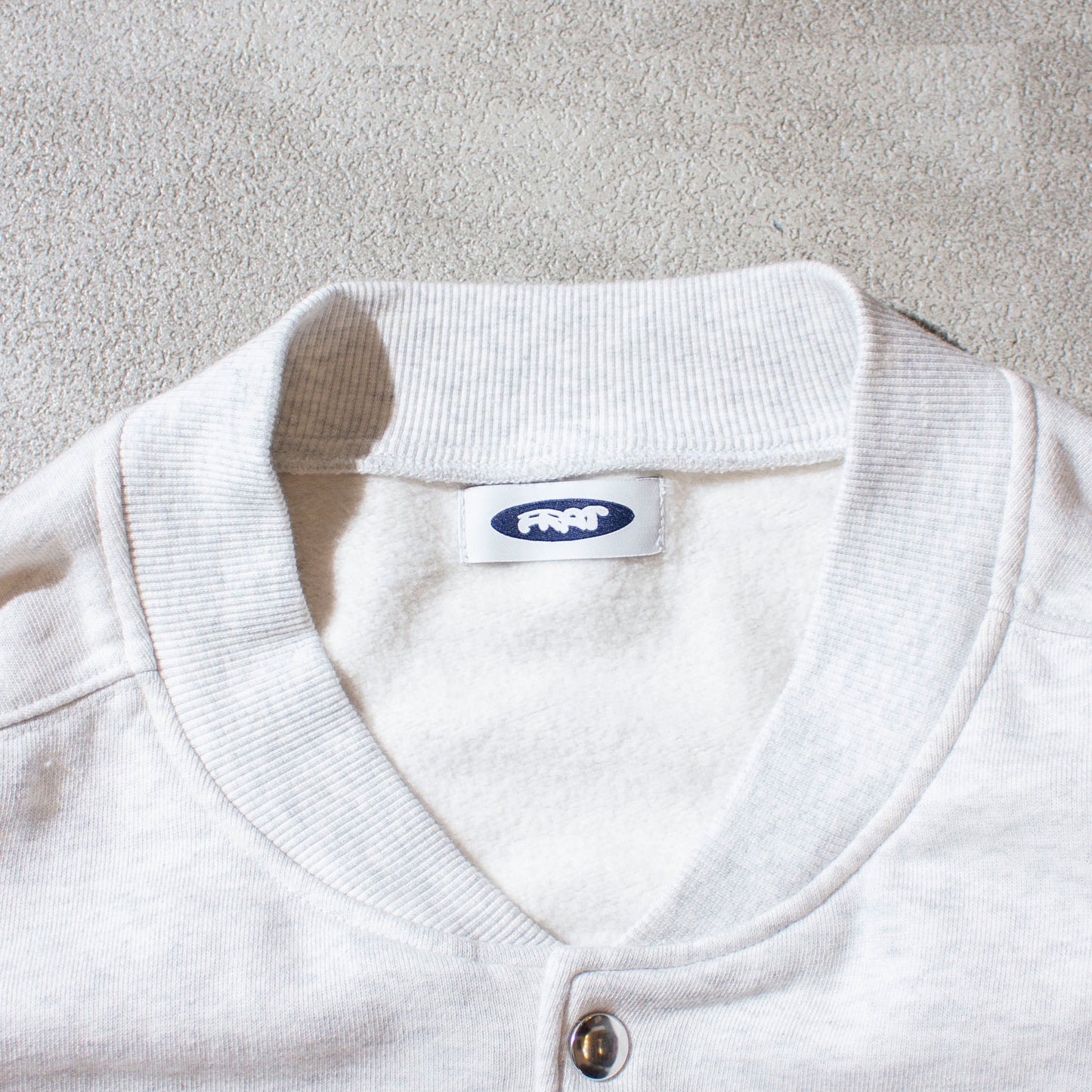 Sweat Snap Cardigan / Ash Gray