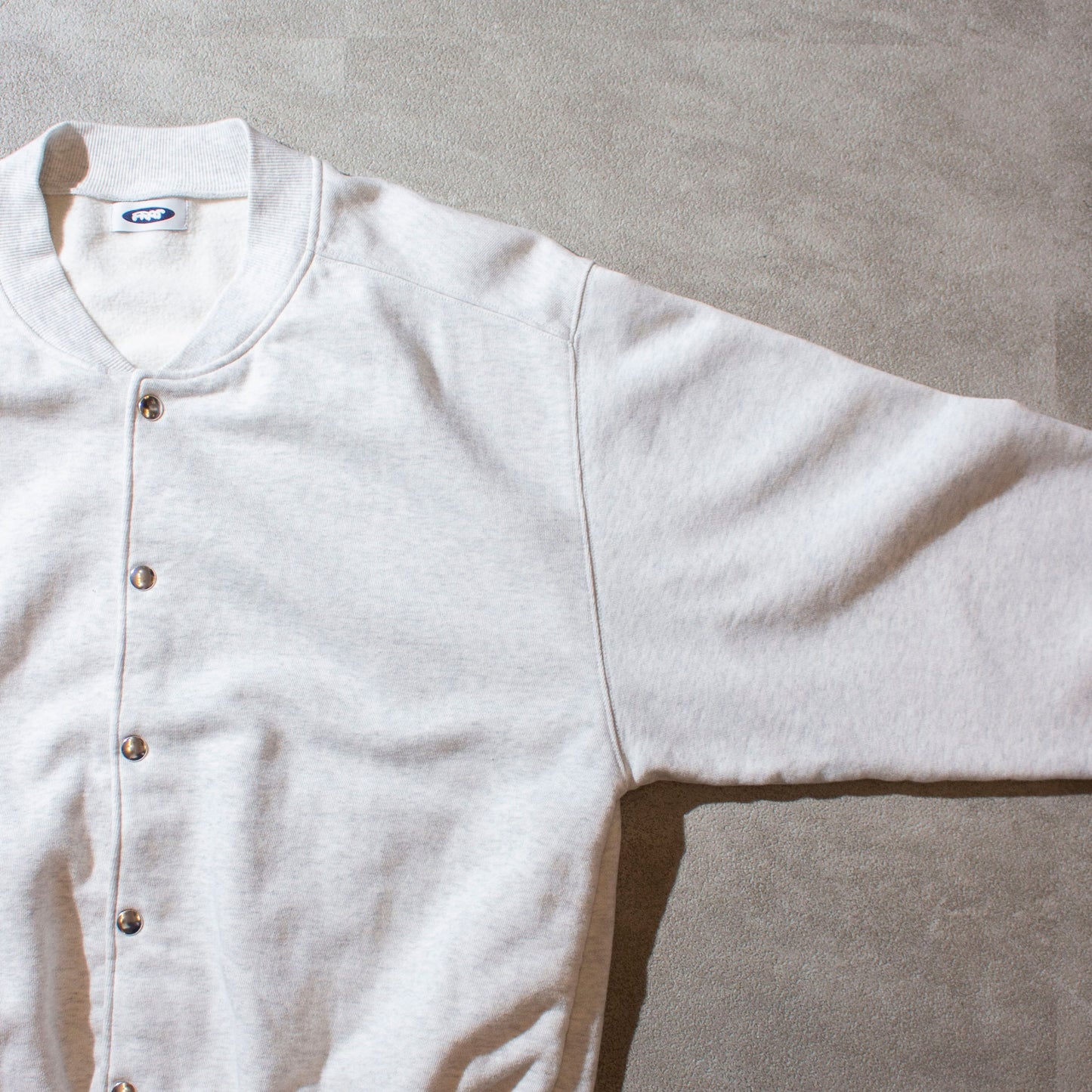 Sweat Snap Cardigan / Ash Gray