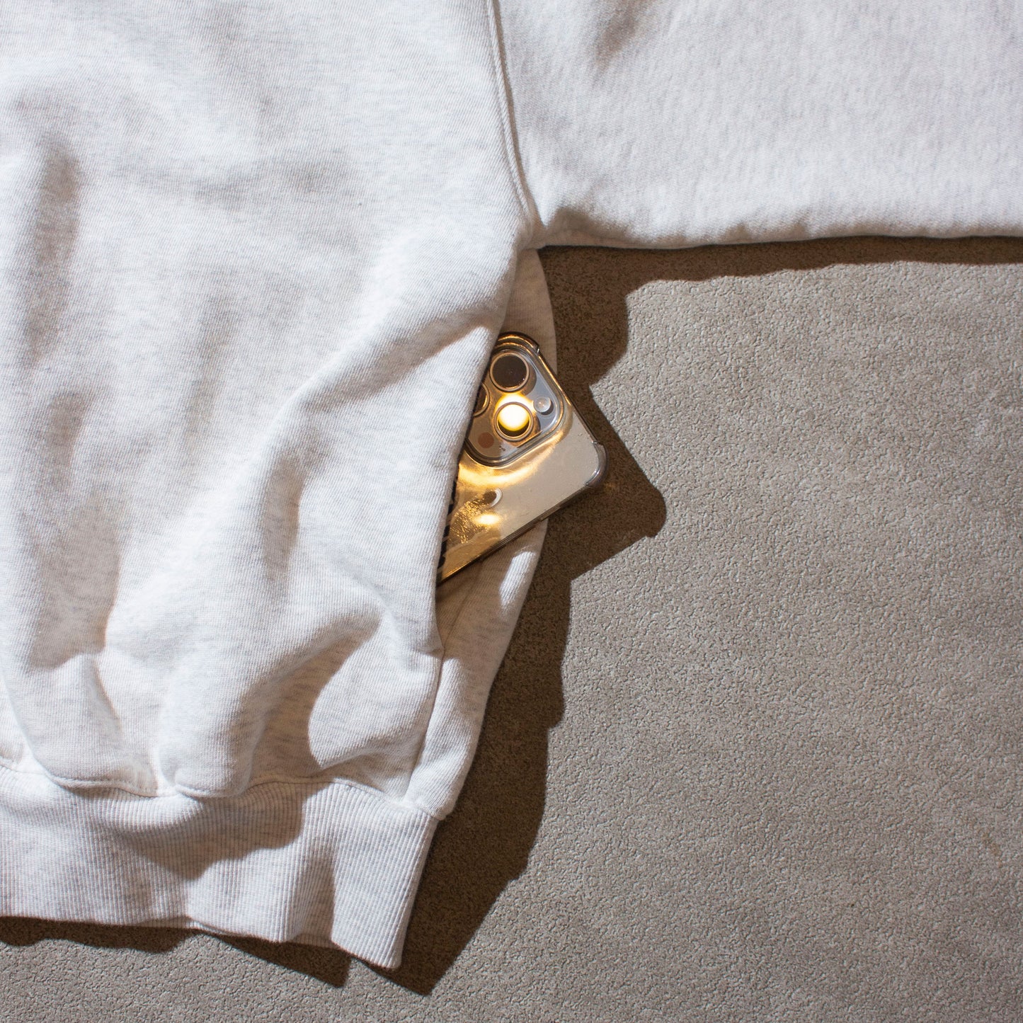 Sweat Snap Cardigan / Ash Gray