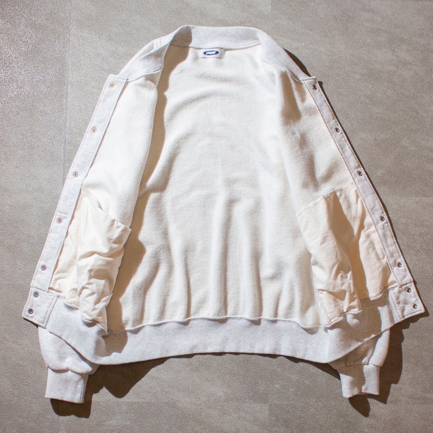 Sweat Snap Cardigan / Ash Gray