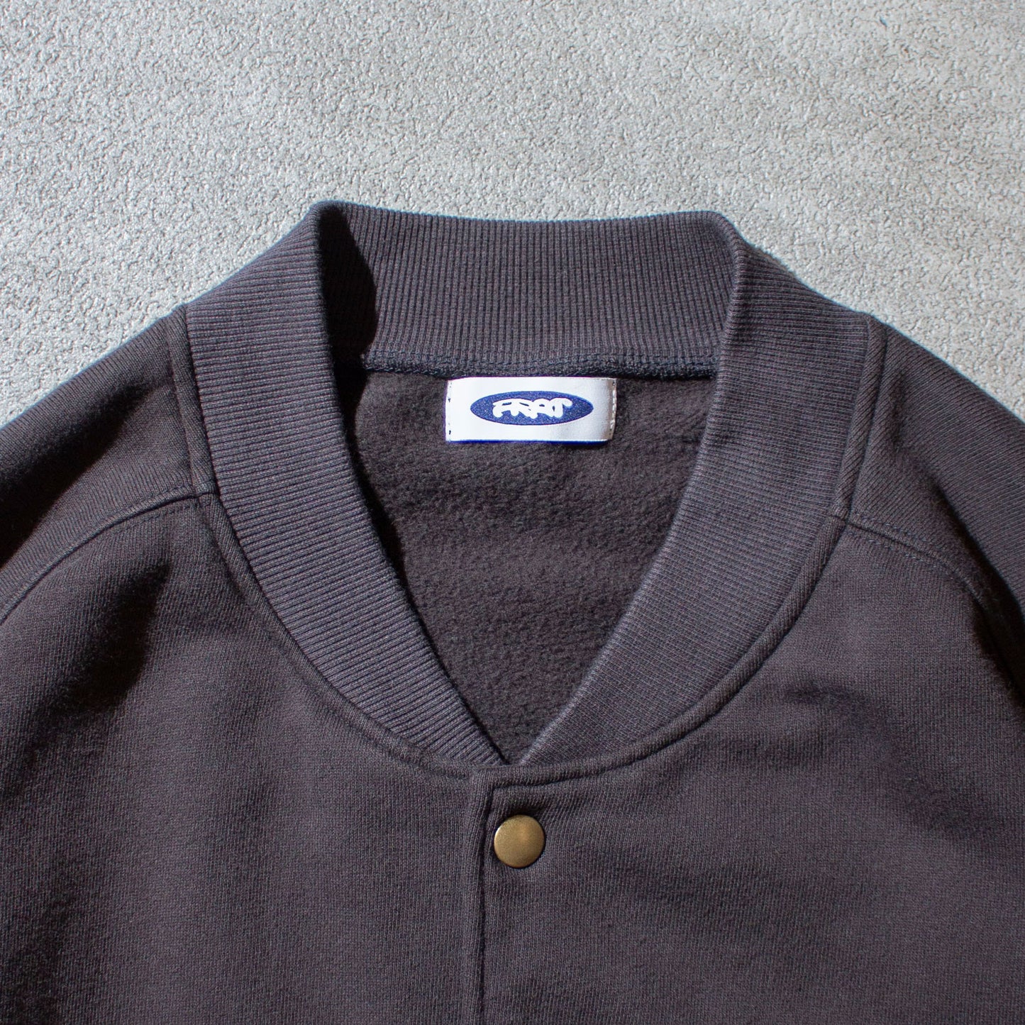 Sweat Snap Cardigan / Black