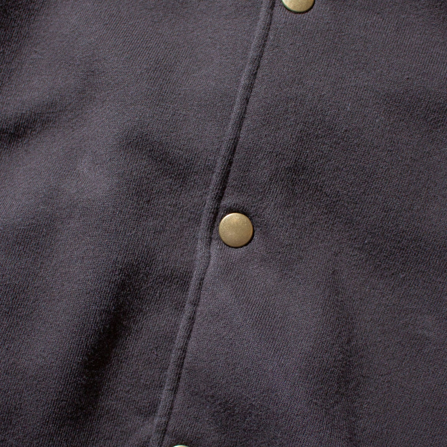 Sweat Snap Cardigan / Black