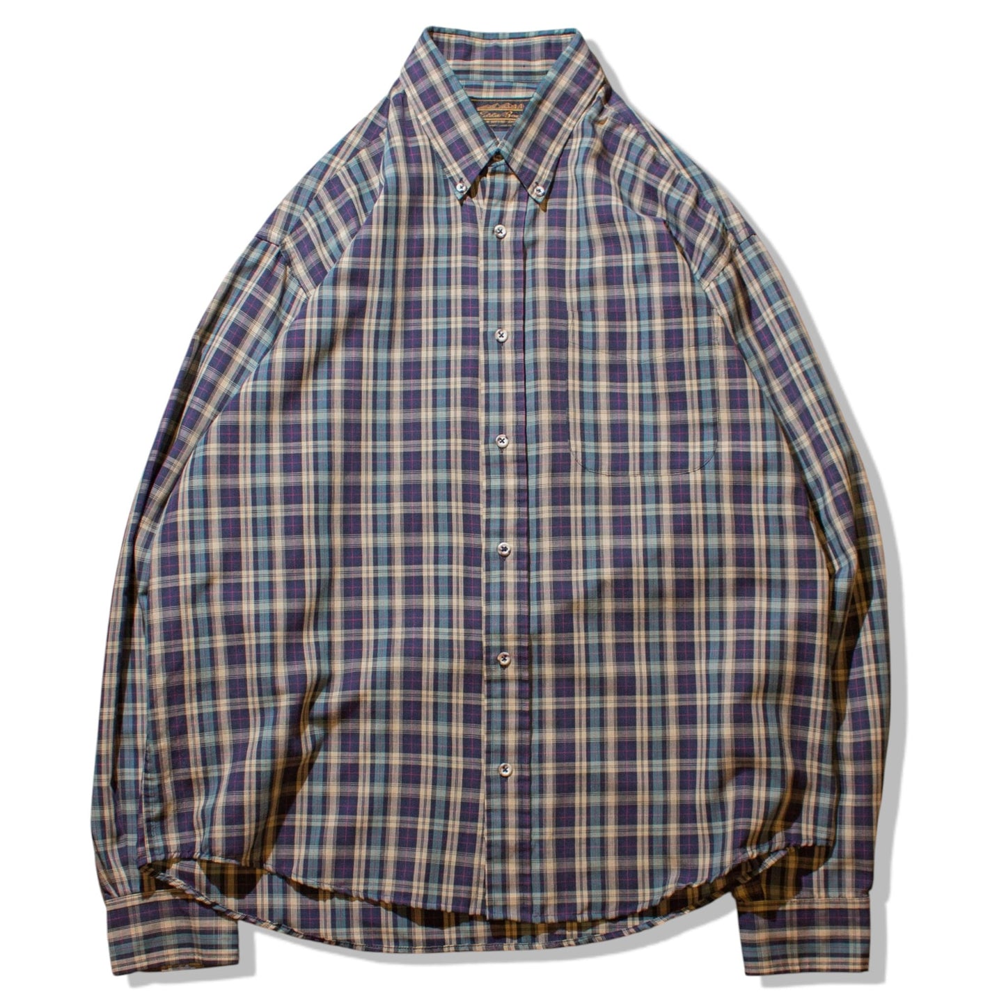 Cotton Check B.D Shirt【About XL】
