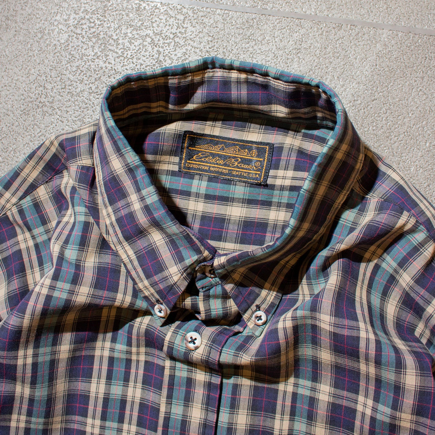 Cotton Check B.D Shirt【About XL】