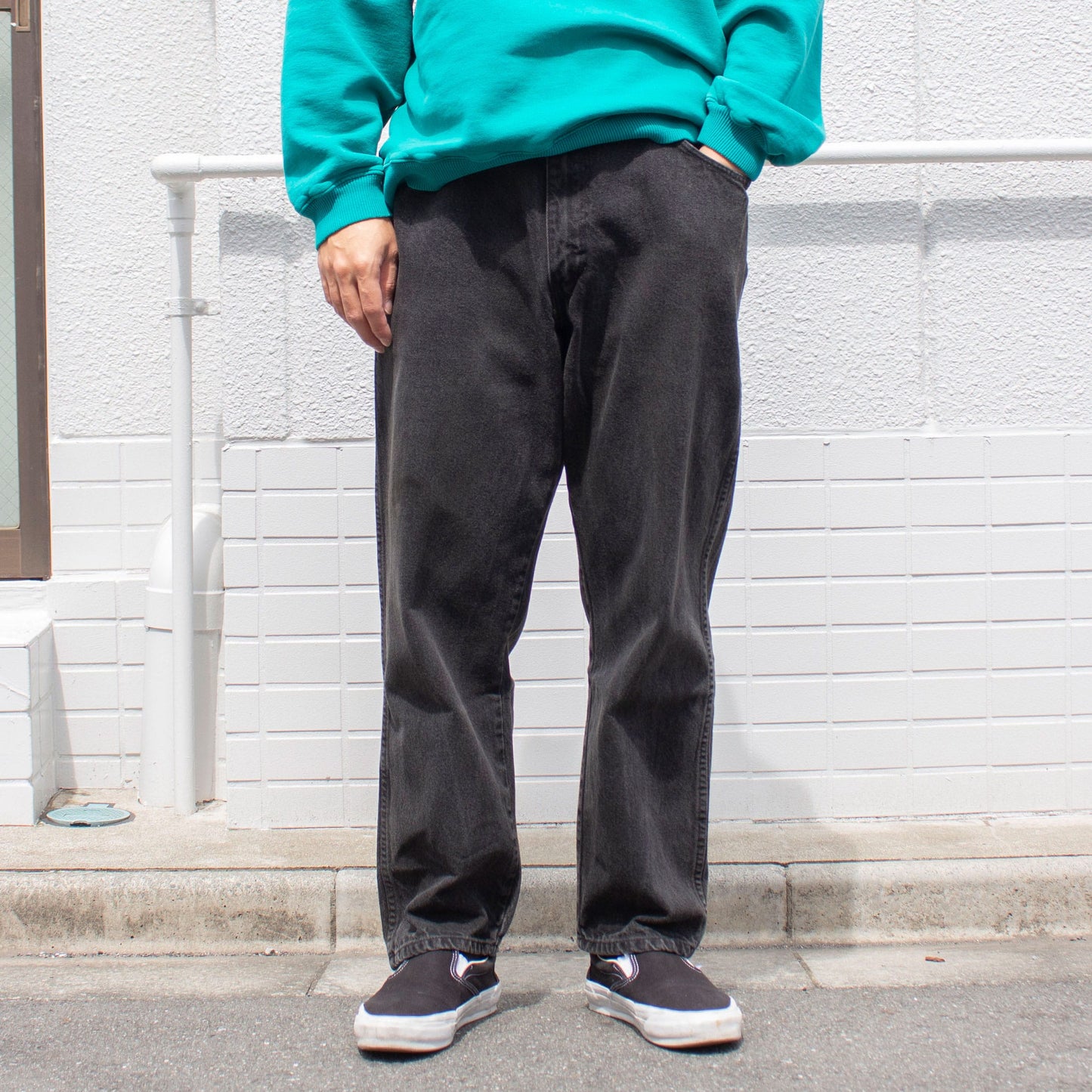 5pocket Black Denim Pants【36×28】