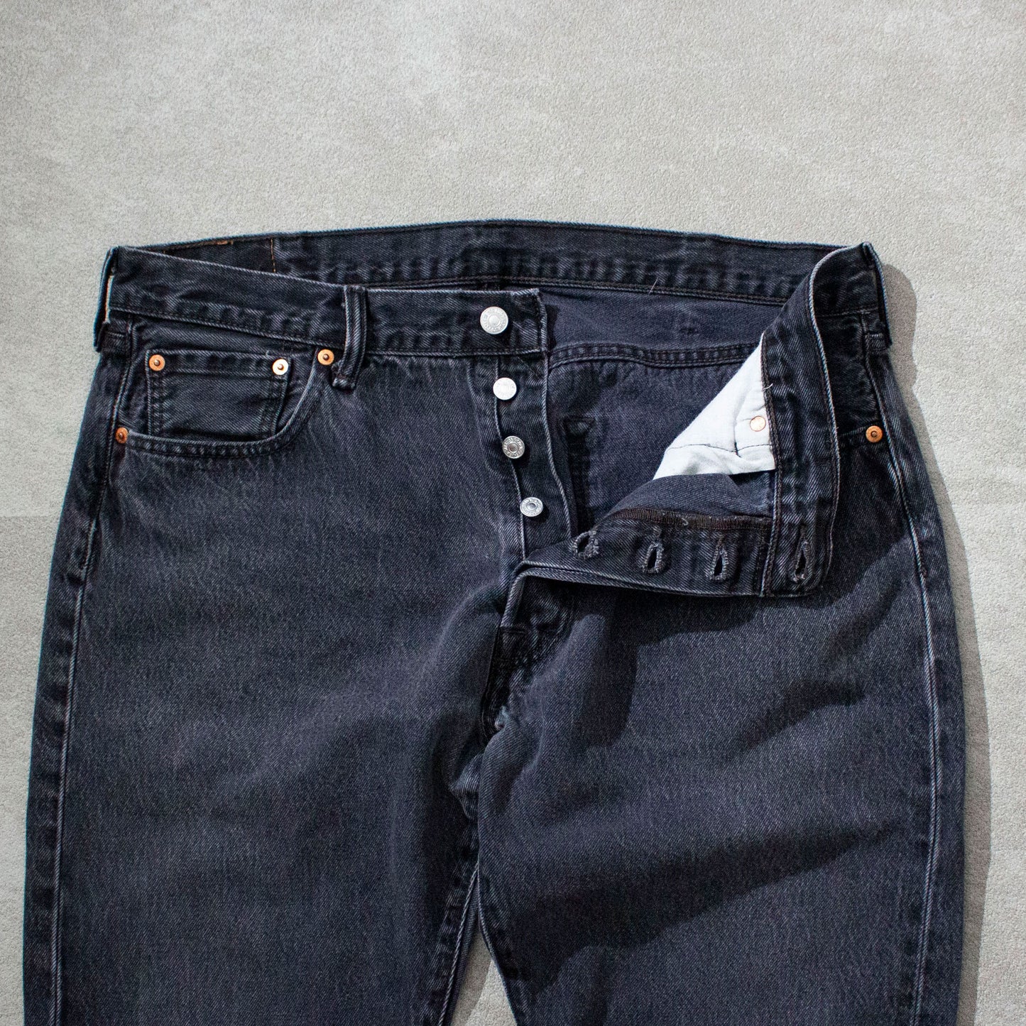 501 Black Denim Pants