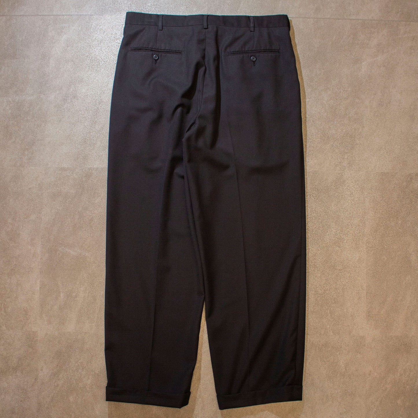 2tuck Wide Tapered Slacks【34×29】