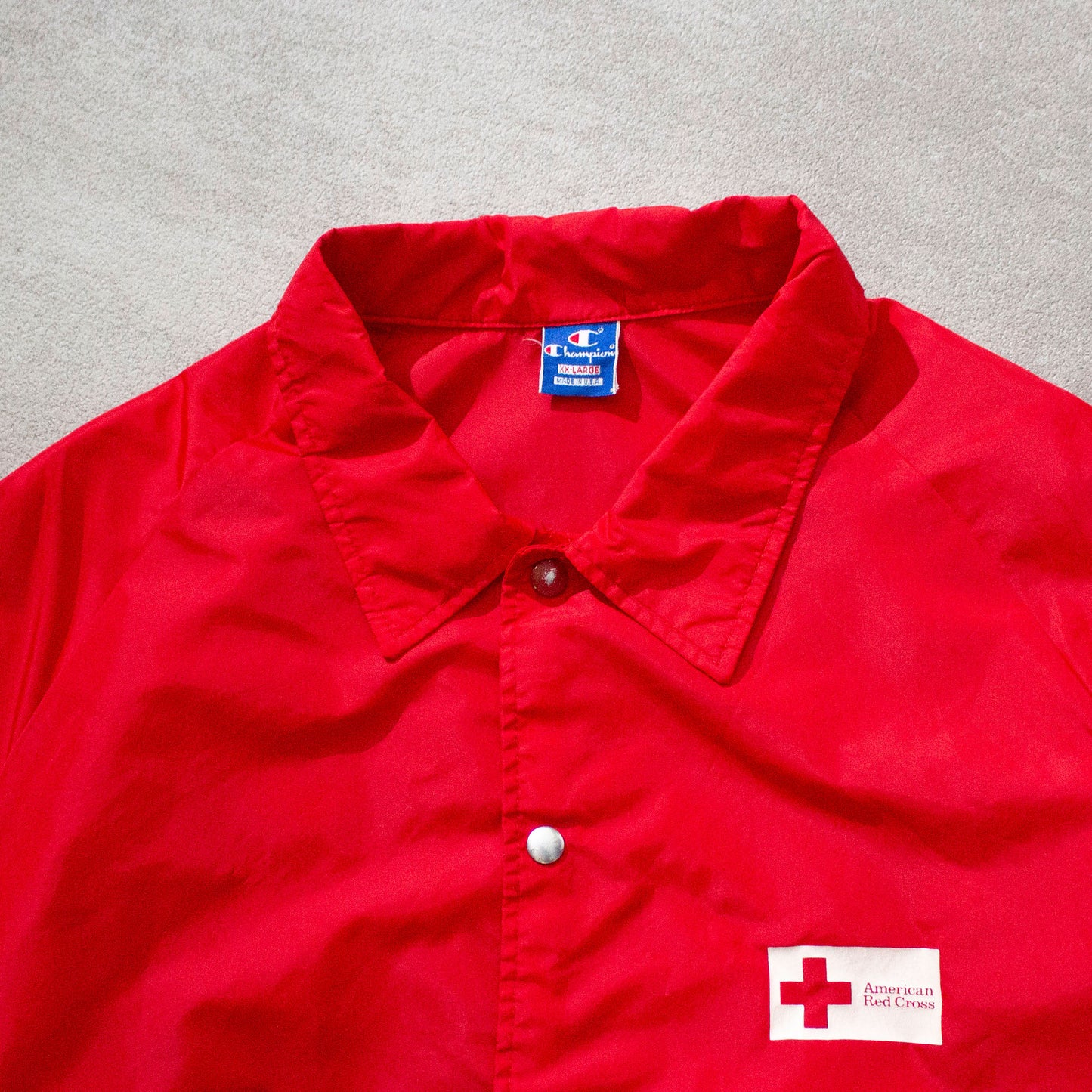 Red Cross Coach Jacket Made in U.S.A.