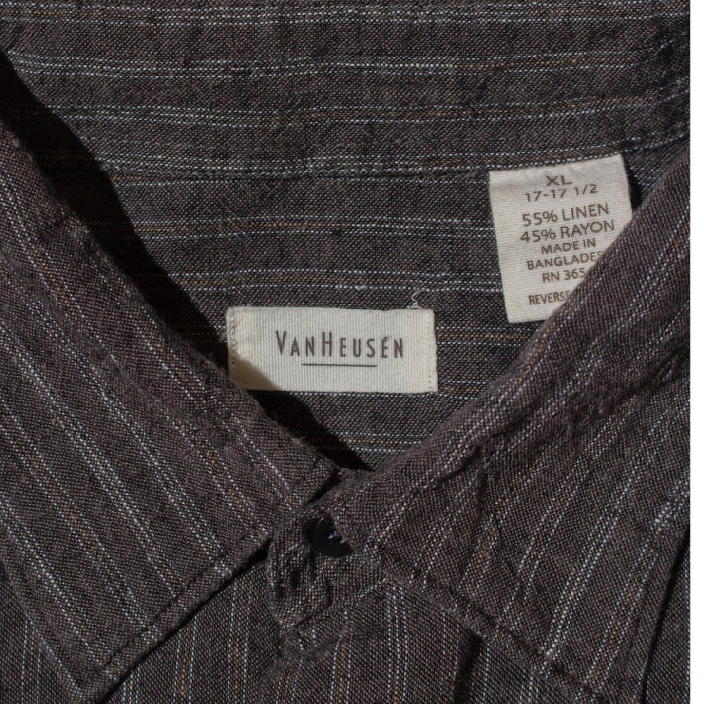 S/S Linen×Rayon Stripe Shirt【XL】