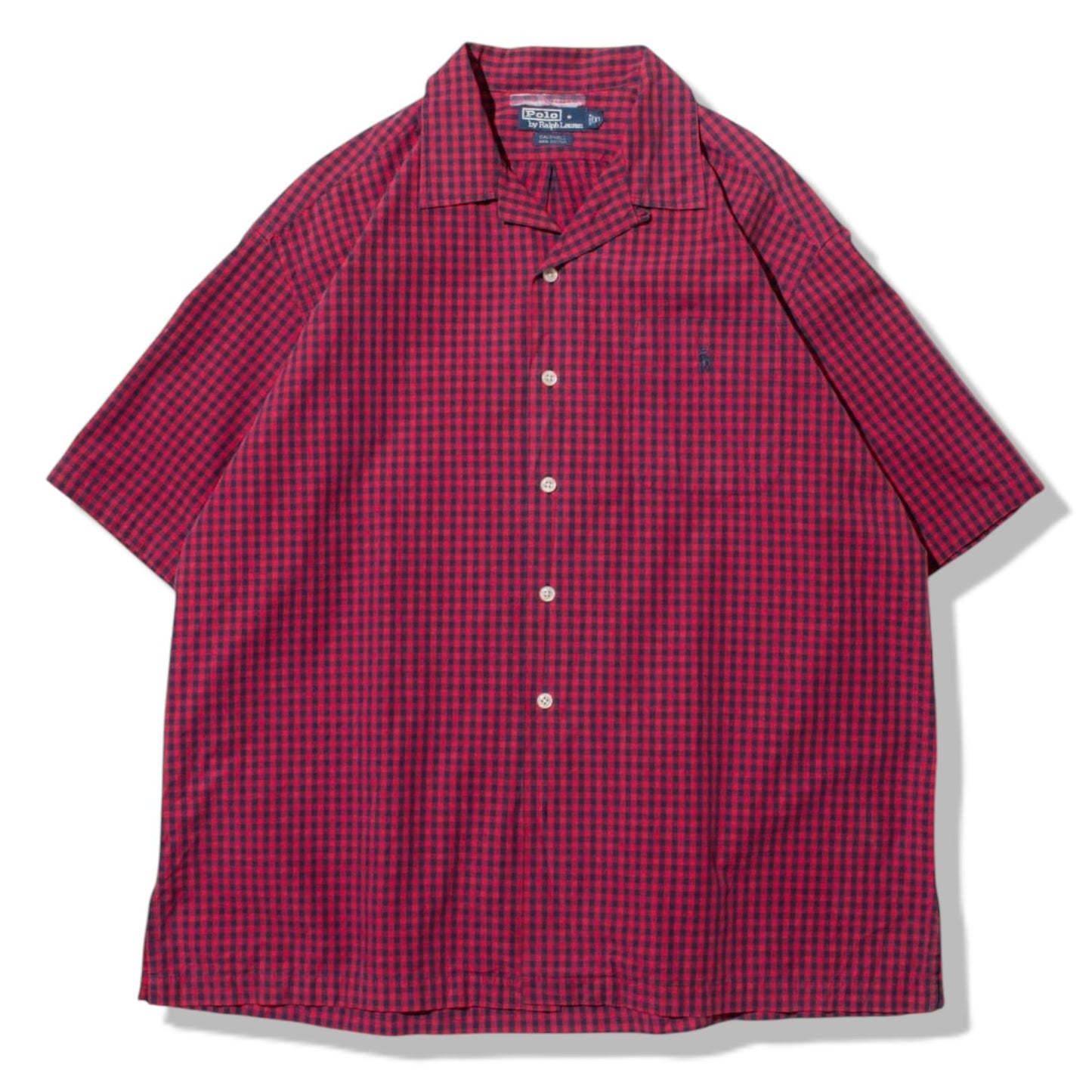 CALDWELL S/S Gingham Check Shirt【XL】
